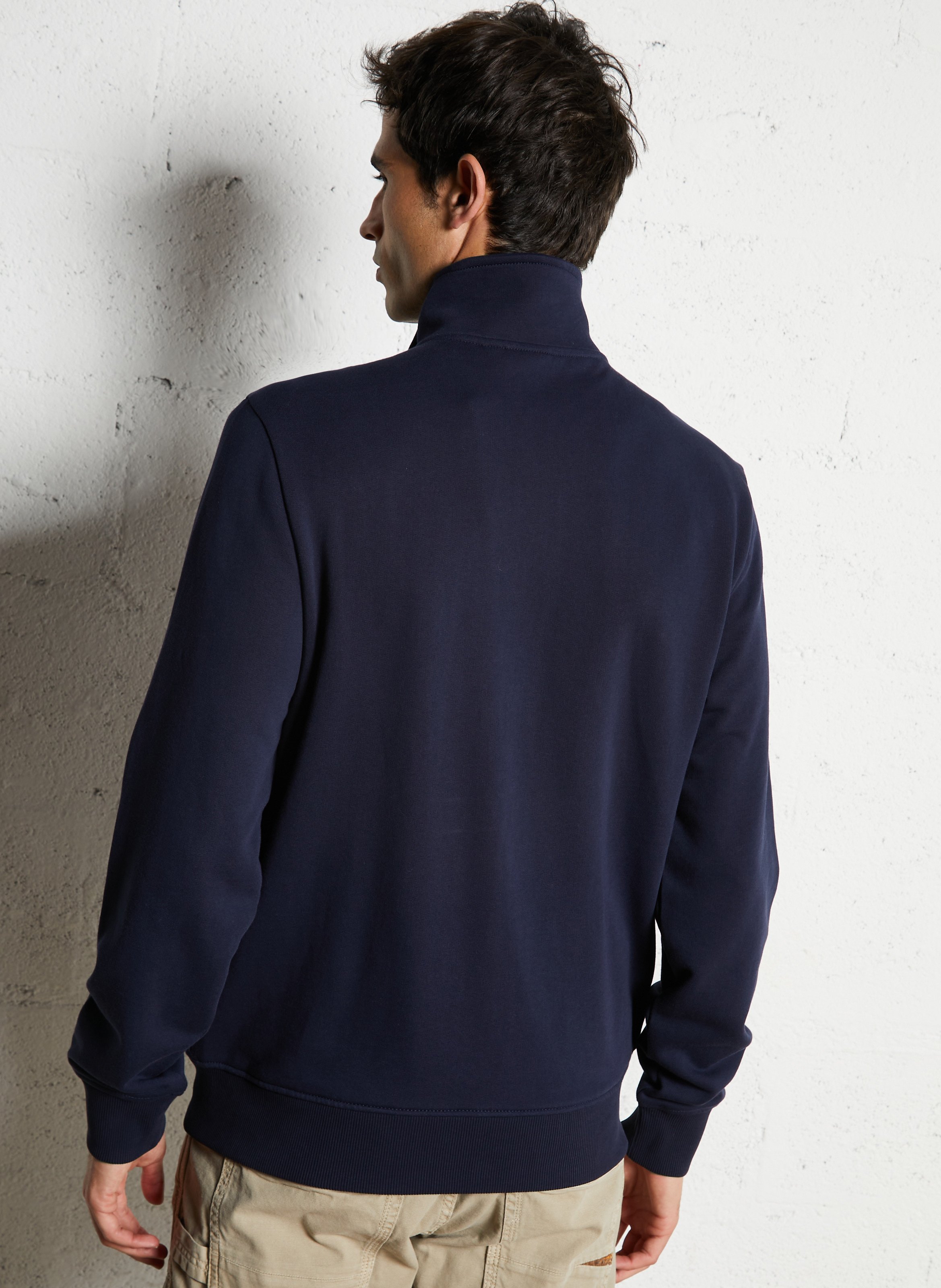 Gilet droit en coton NAPAPIJRI Bleu