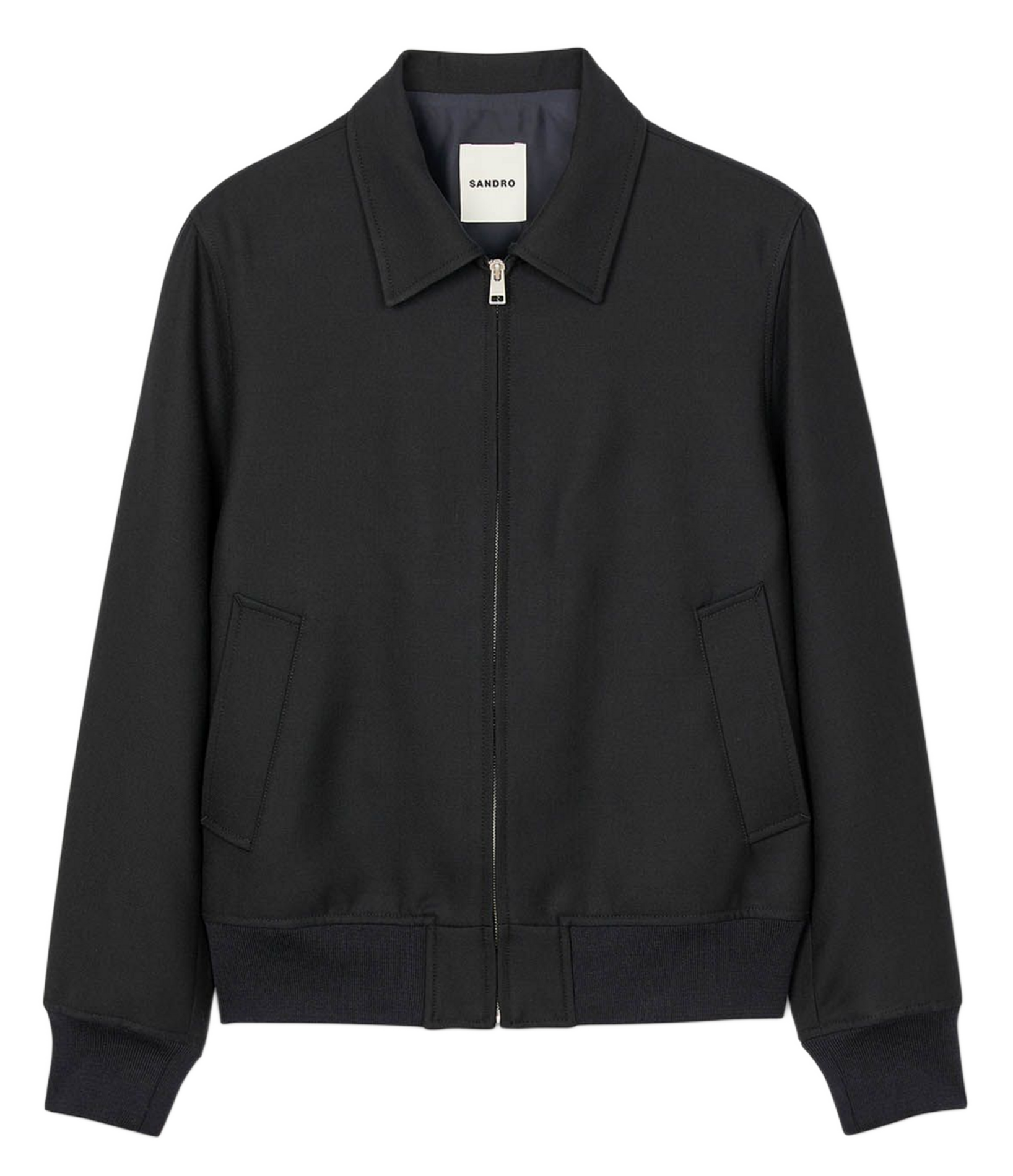 Veste droite col classique SANDRO Bleu