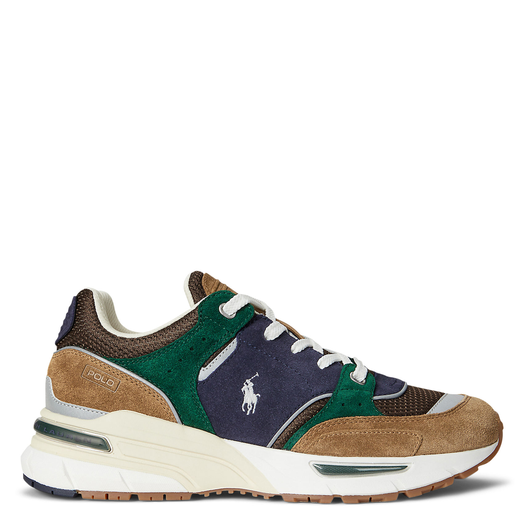 Dual-material sneakers POLO RALPH LAUREN Multicolored