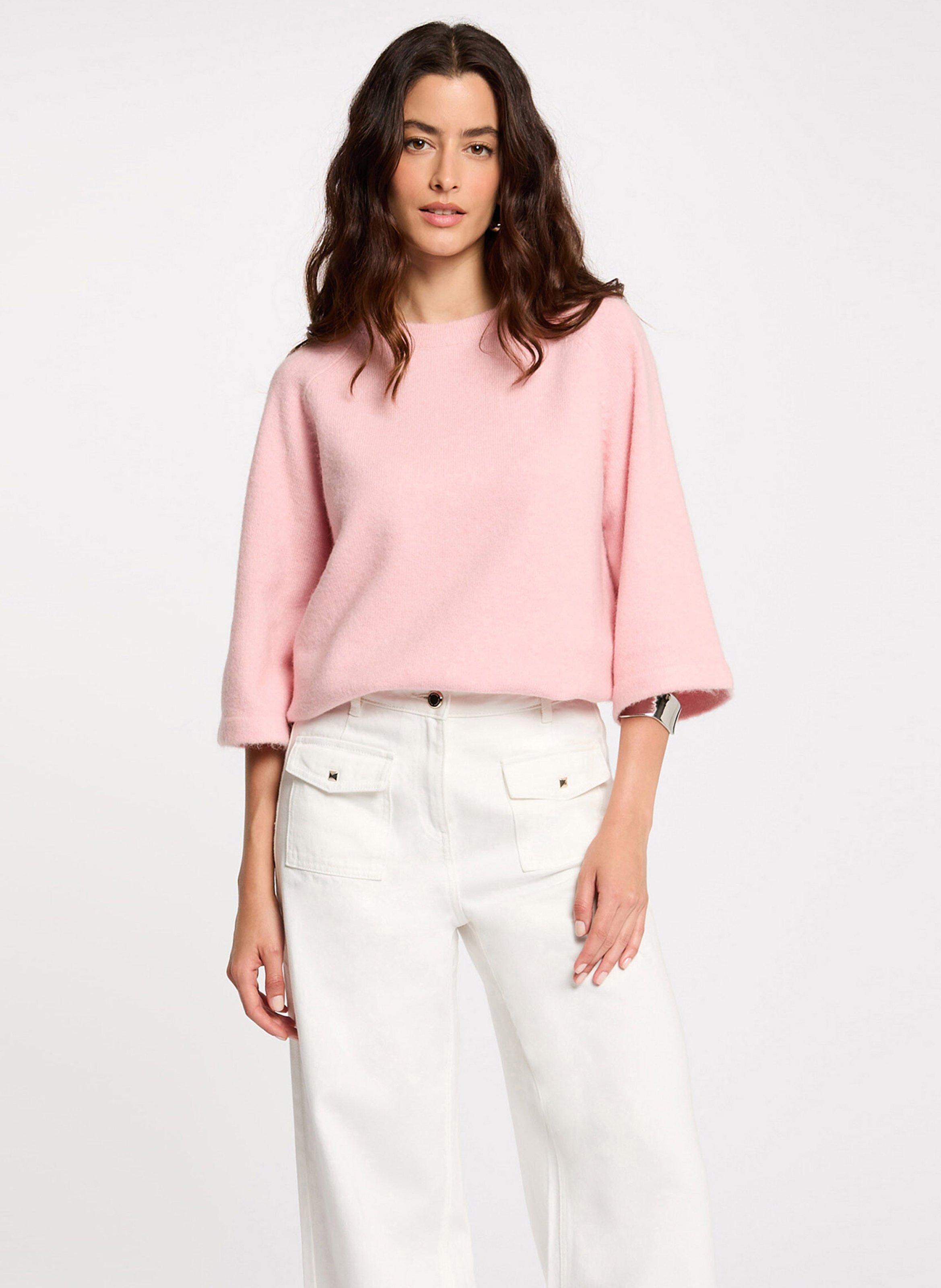 Pull col rond  MORGAN Rose