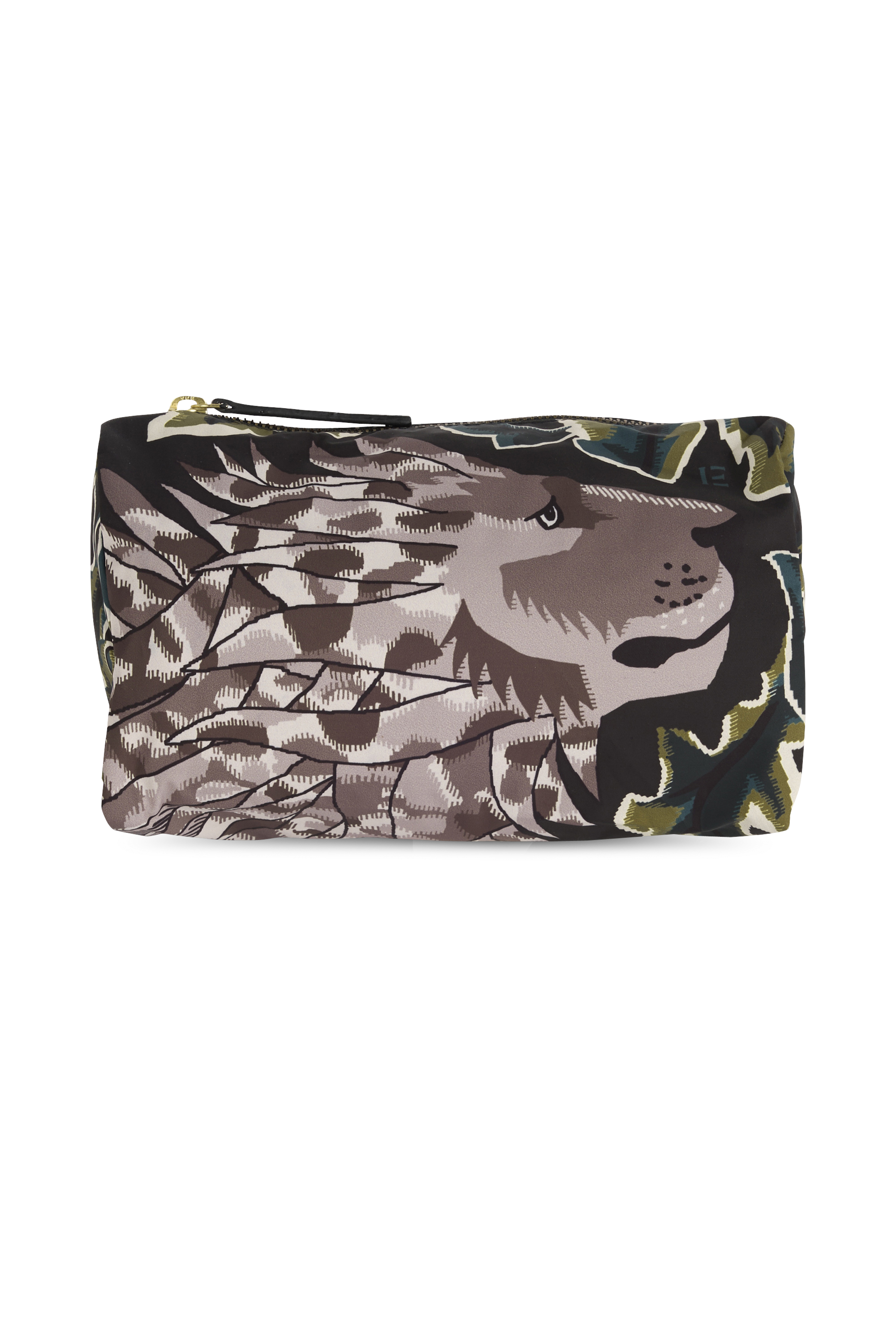 Clutch mit Print INOUI EDITIONS Khaki