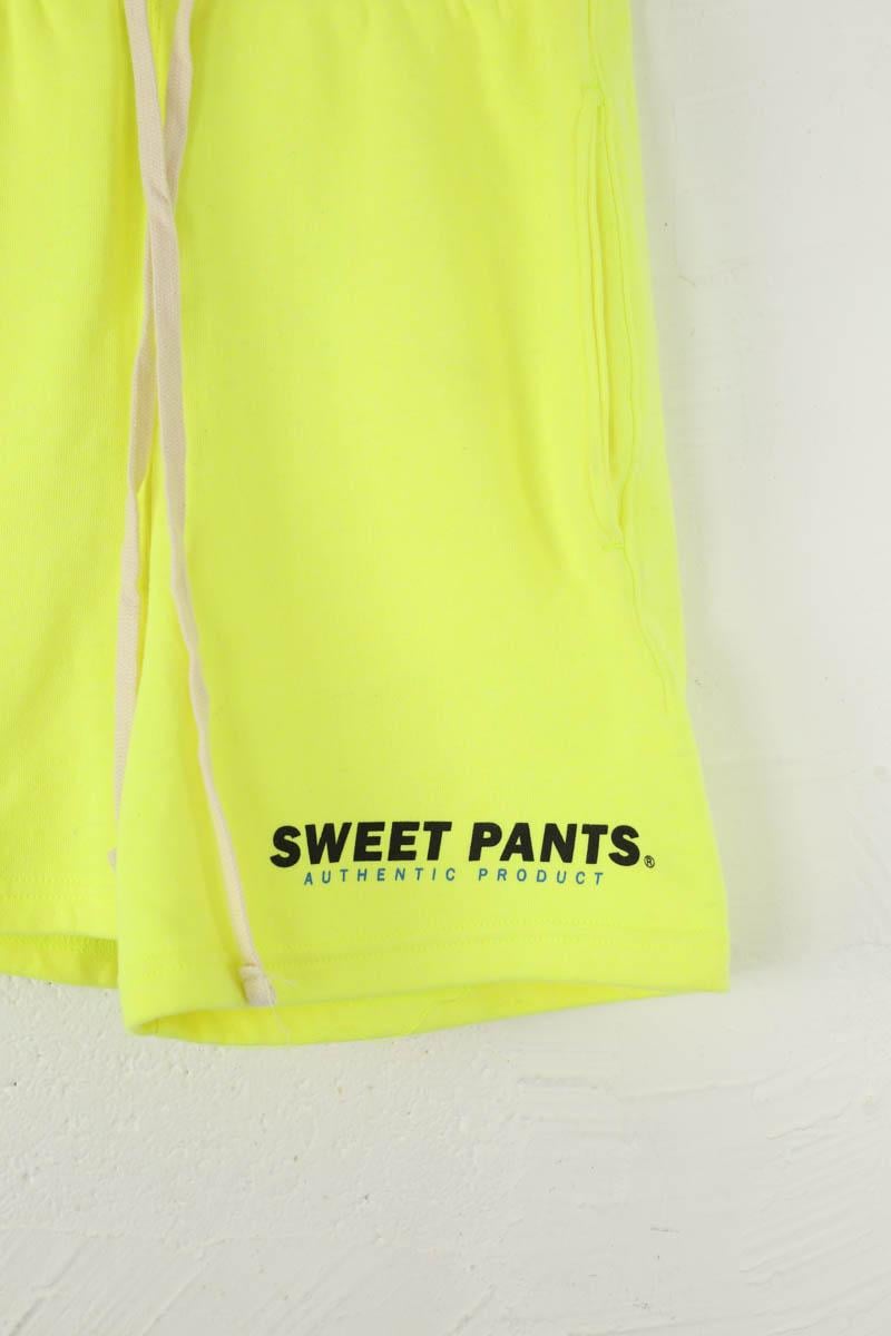 Cotton sports shorts SWEET PANTS - Seconde Main Yellow
