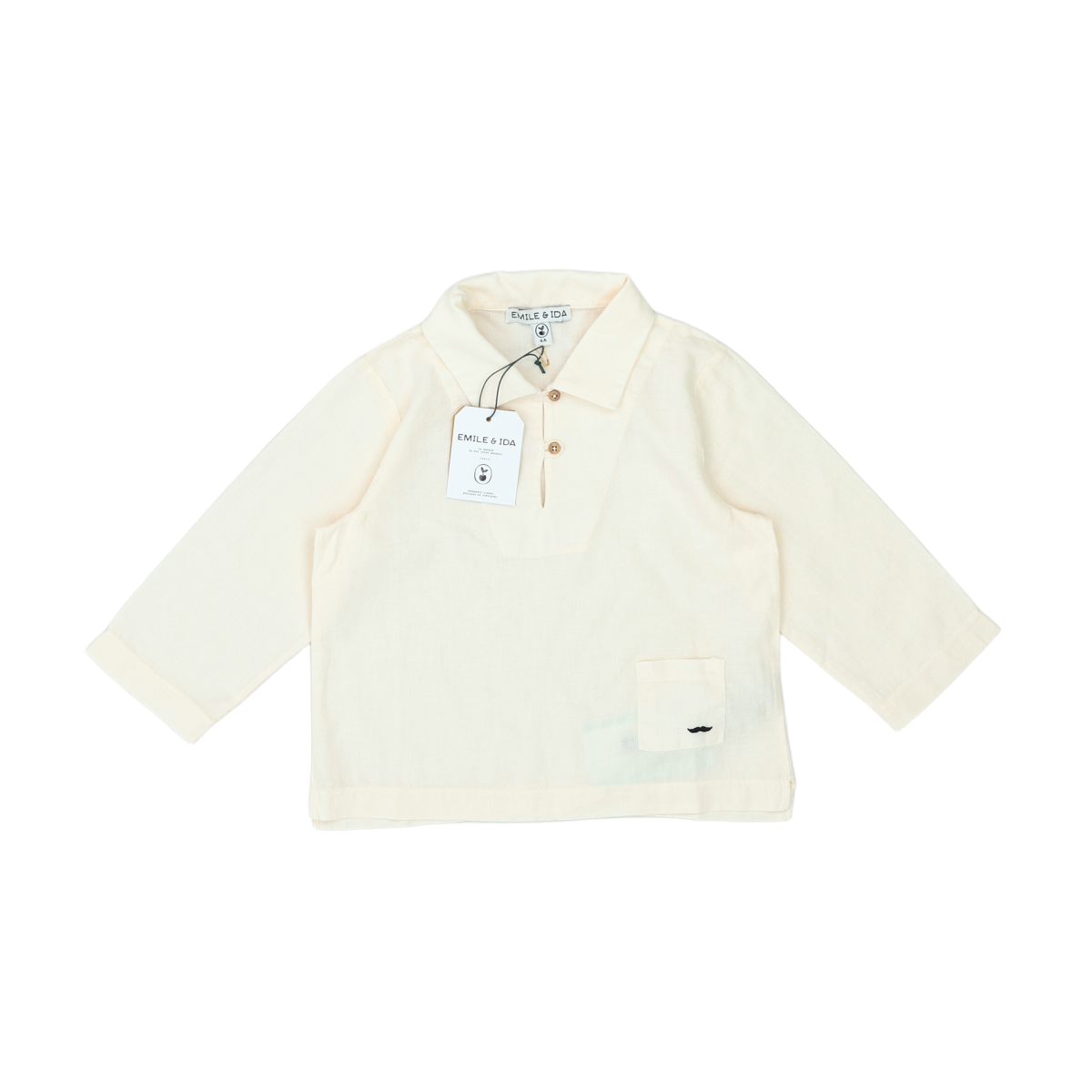 Beige child's shirt - 4 years EMILE ET IDA - SECONDE MAIN Beige