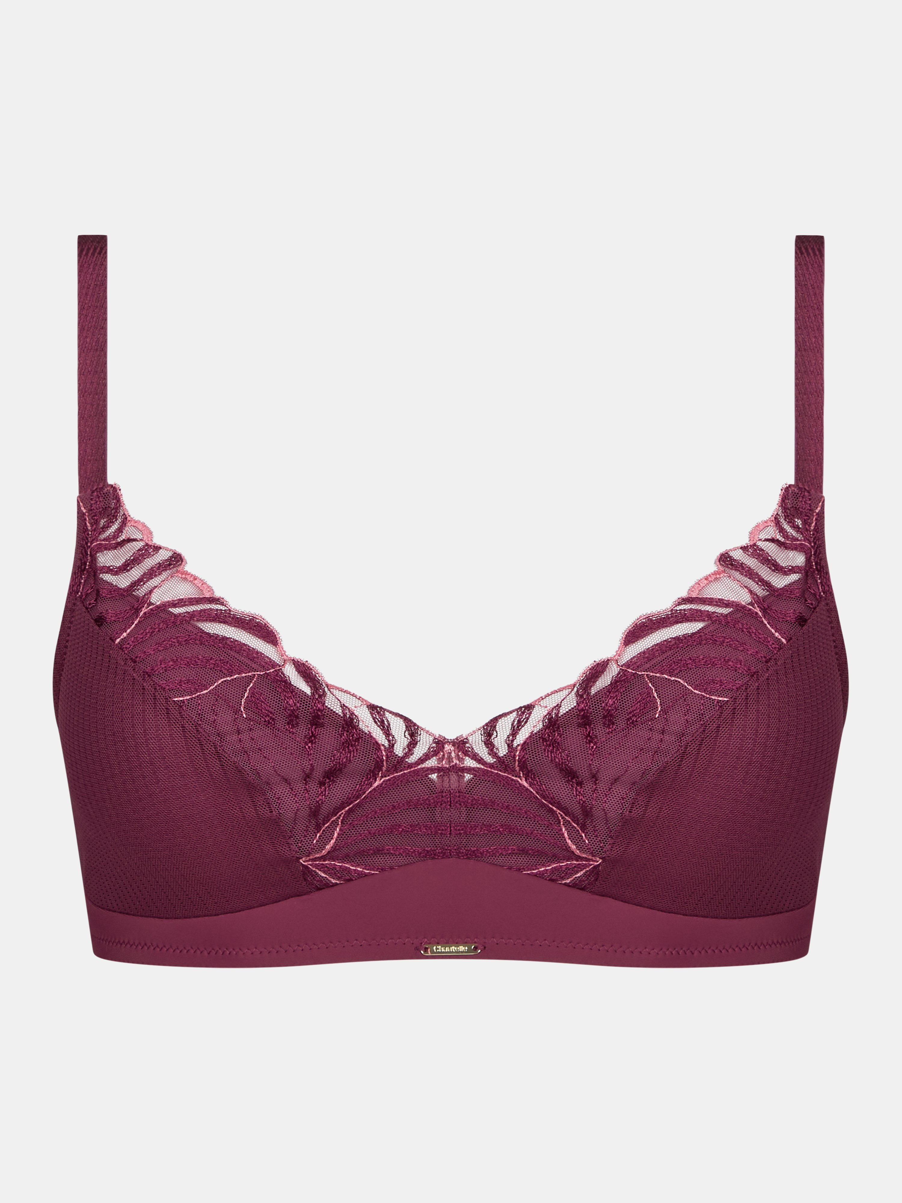 Non-wired padded bra with embroidery support CHANTELLE Multicolored