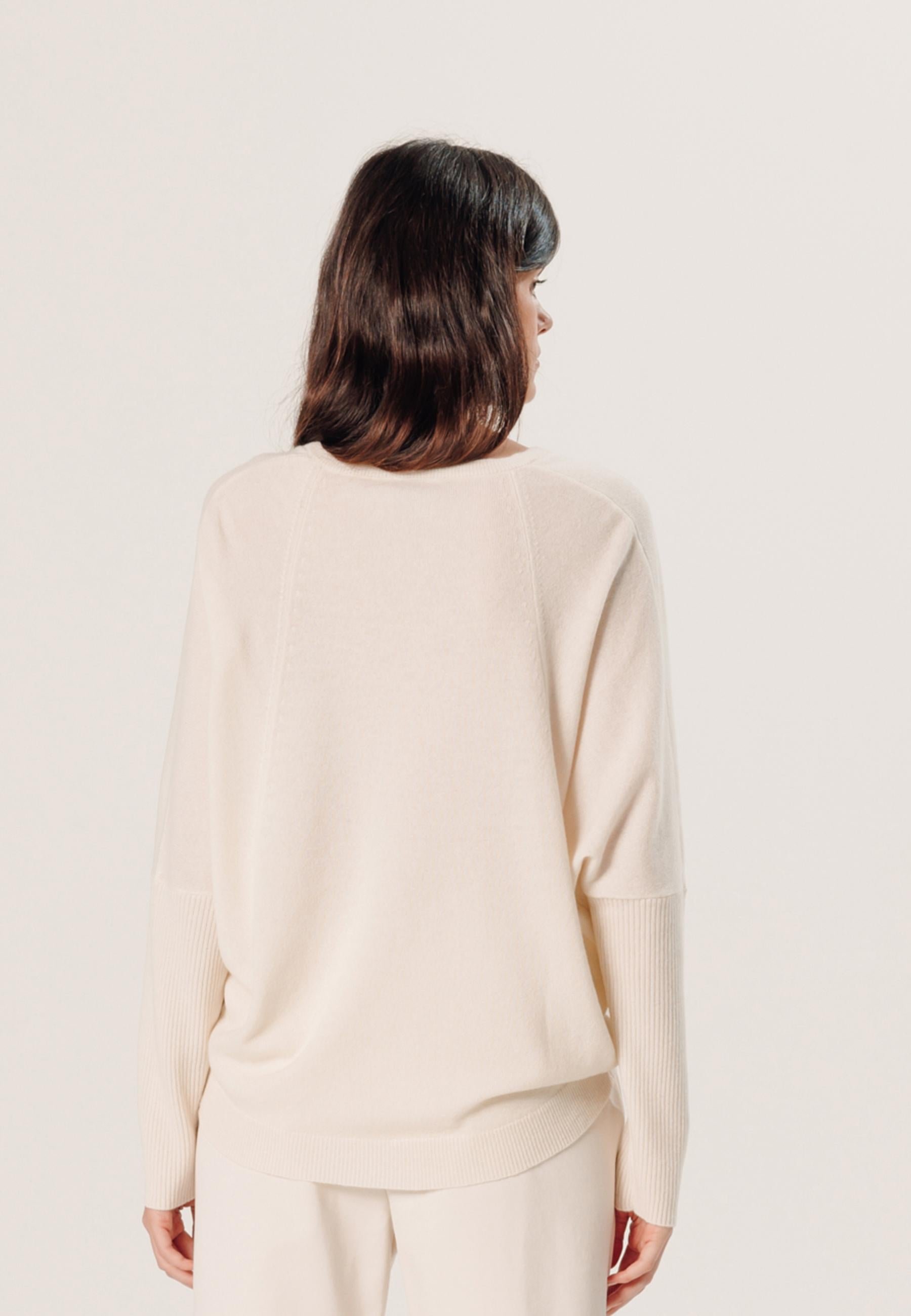 Oversized cashmere sweater RODIER White