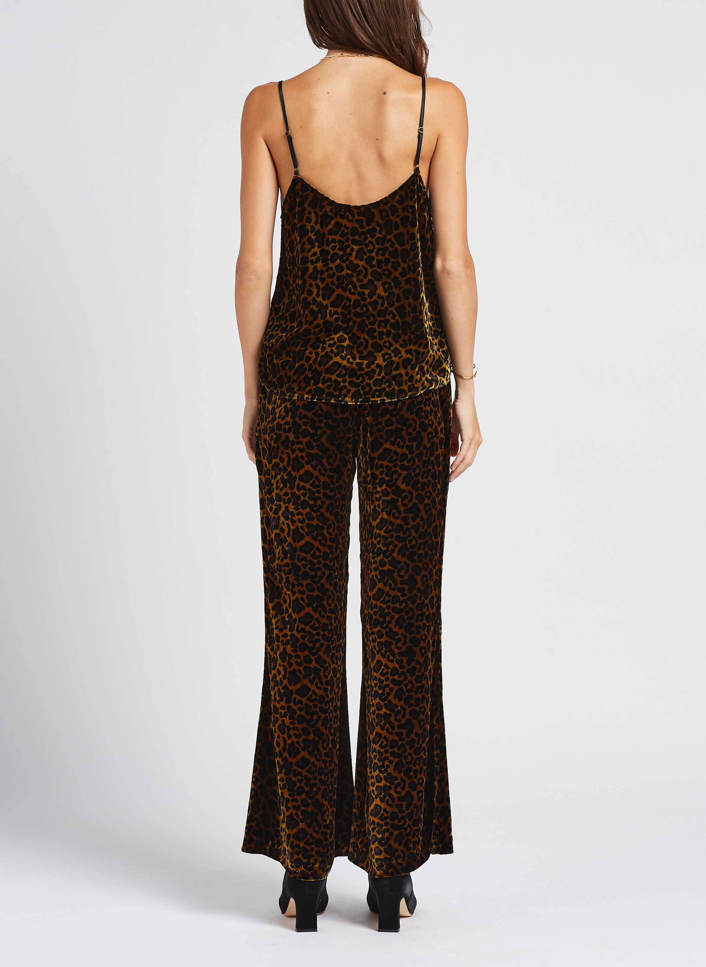 Gerade geschnittene Hose mit Leopardenprint MES DEMOISELLES Mehrfarbig