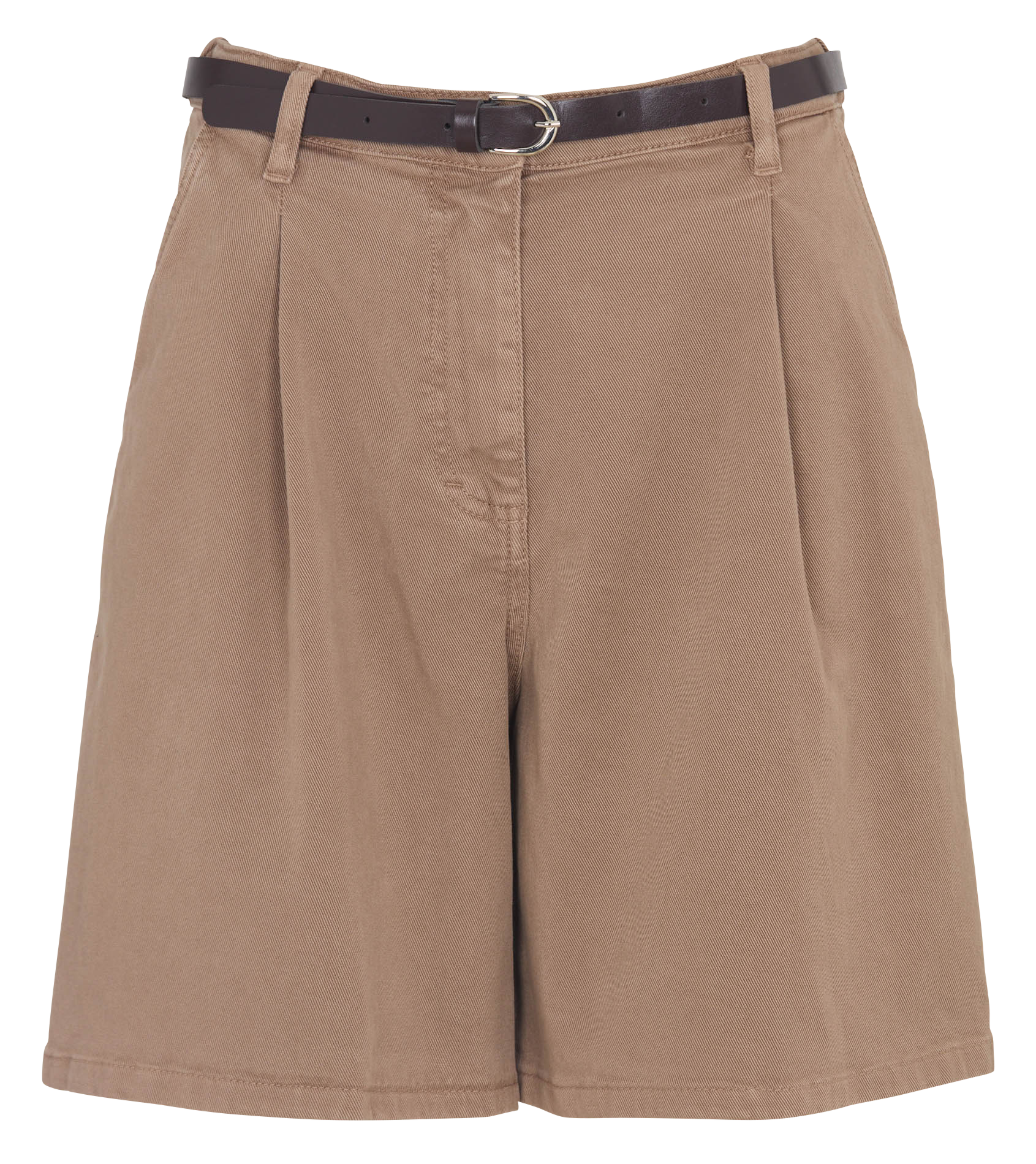 <Bermuda> im Oversize-Schnitt aus High-Waist-Denim PLEASE Braun