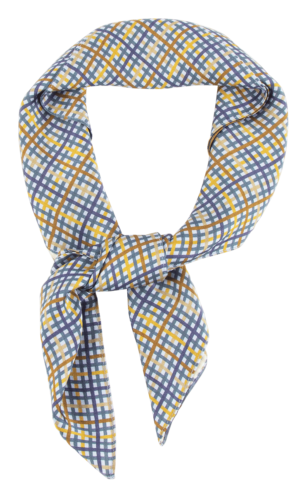 Foulard carré à imprimé exclusif en crêpe SCARVI Marseillan