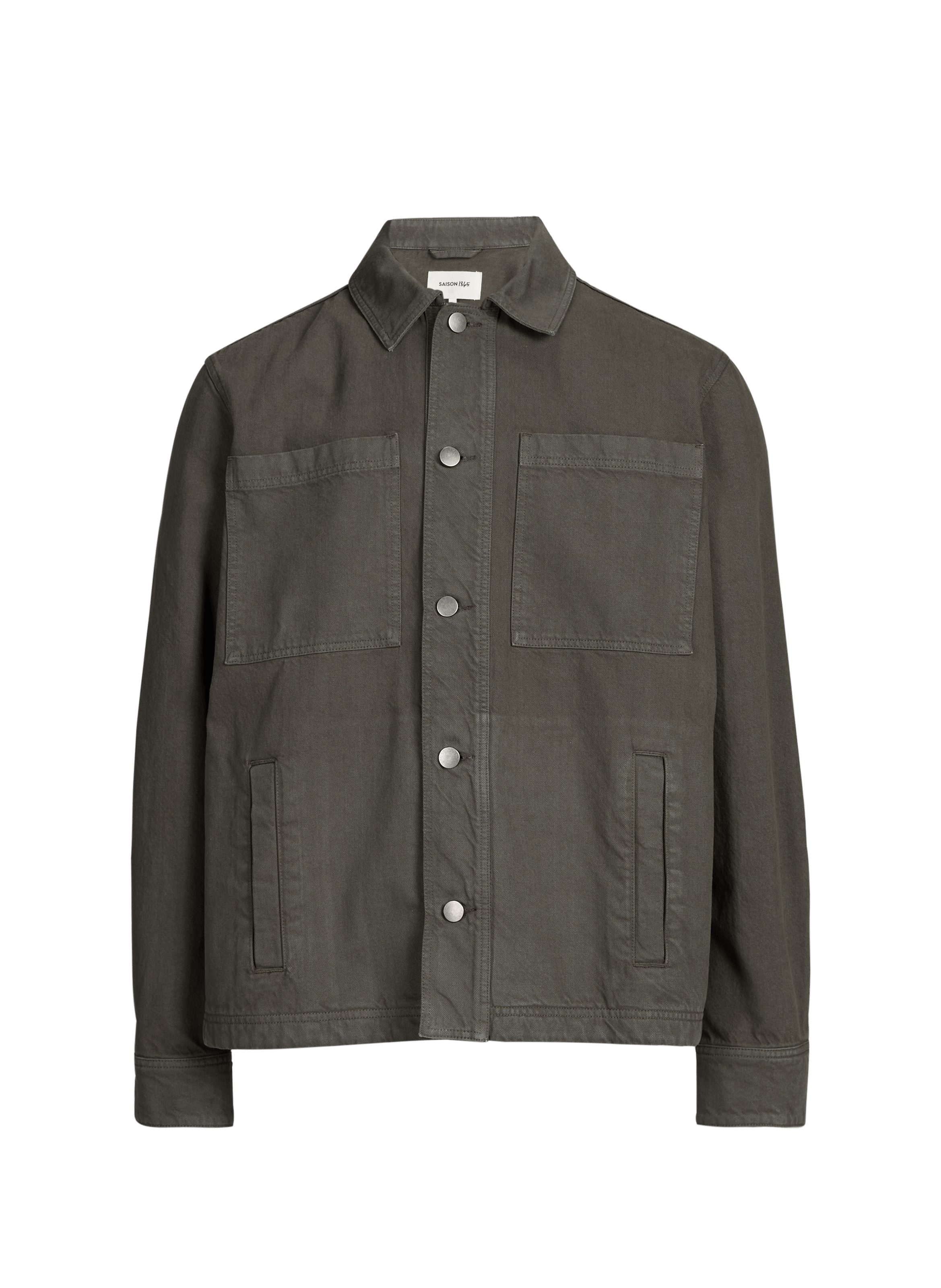 Oversize cotton jacket with classic collar SAISON 1865