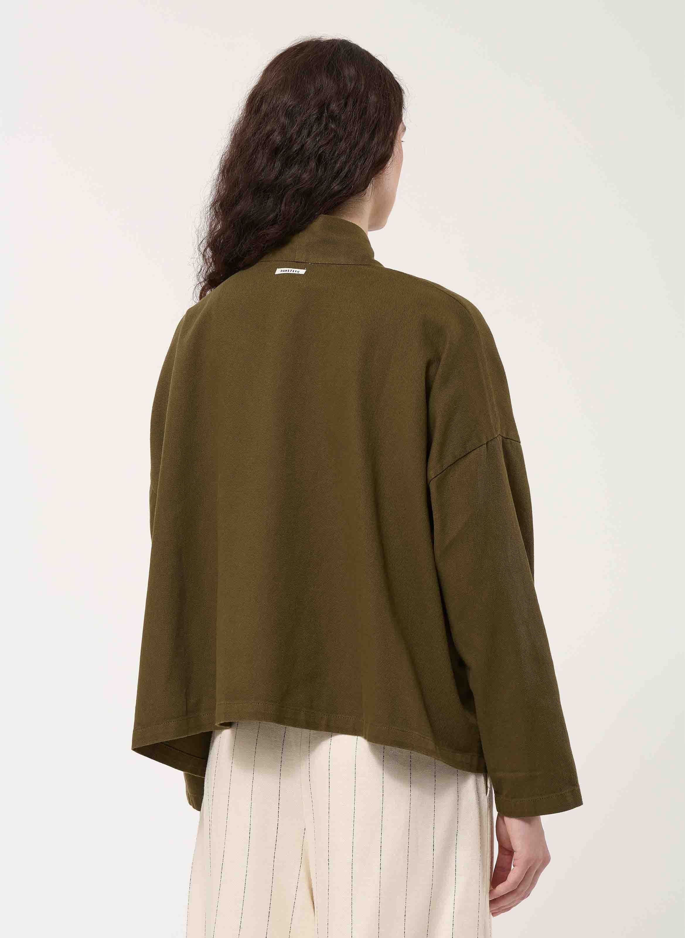 Oversized cotton jacket HUMILITY Green