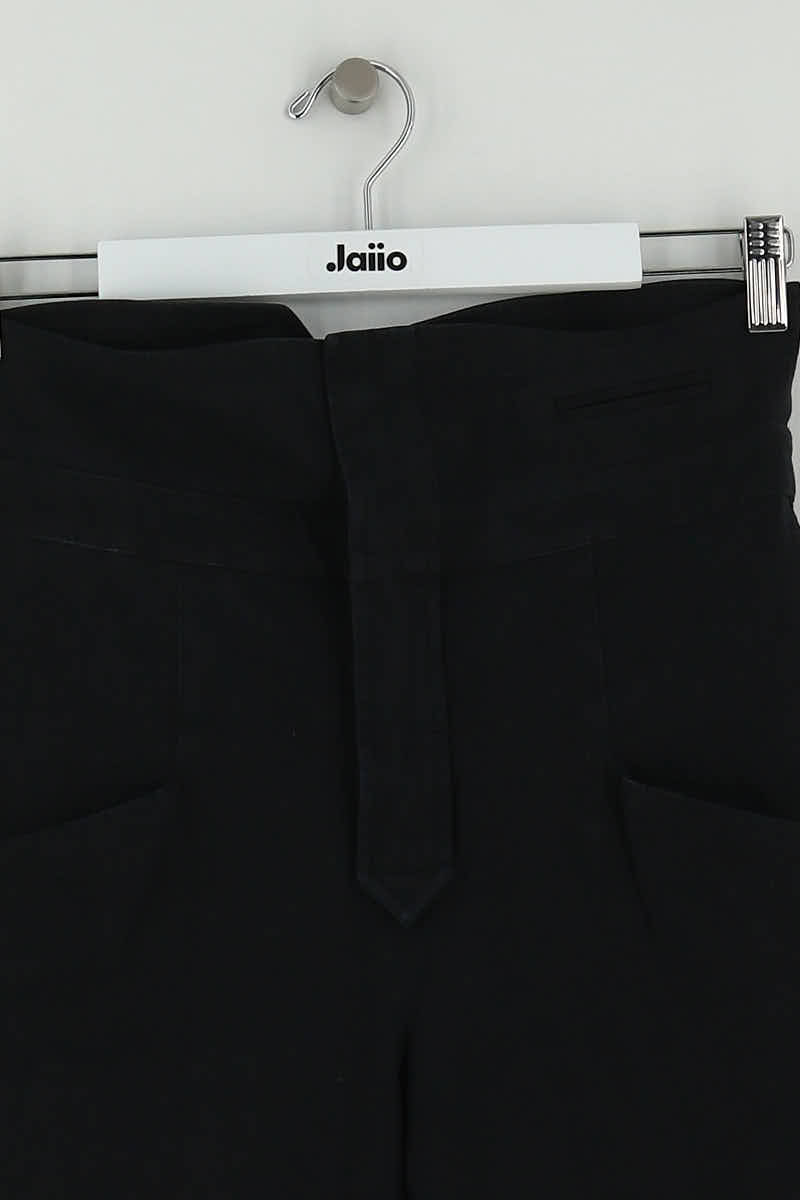 Straight cotton-blend pants ISABEL MARANT - Seconde Main Black