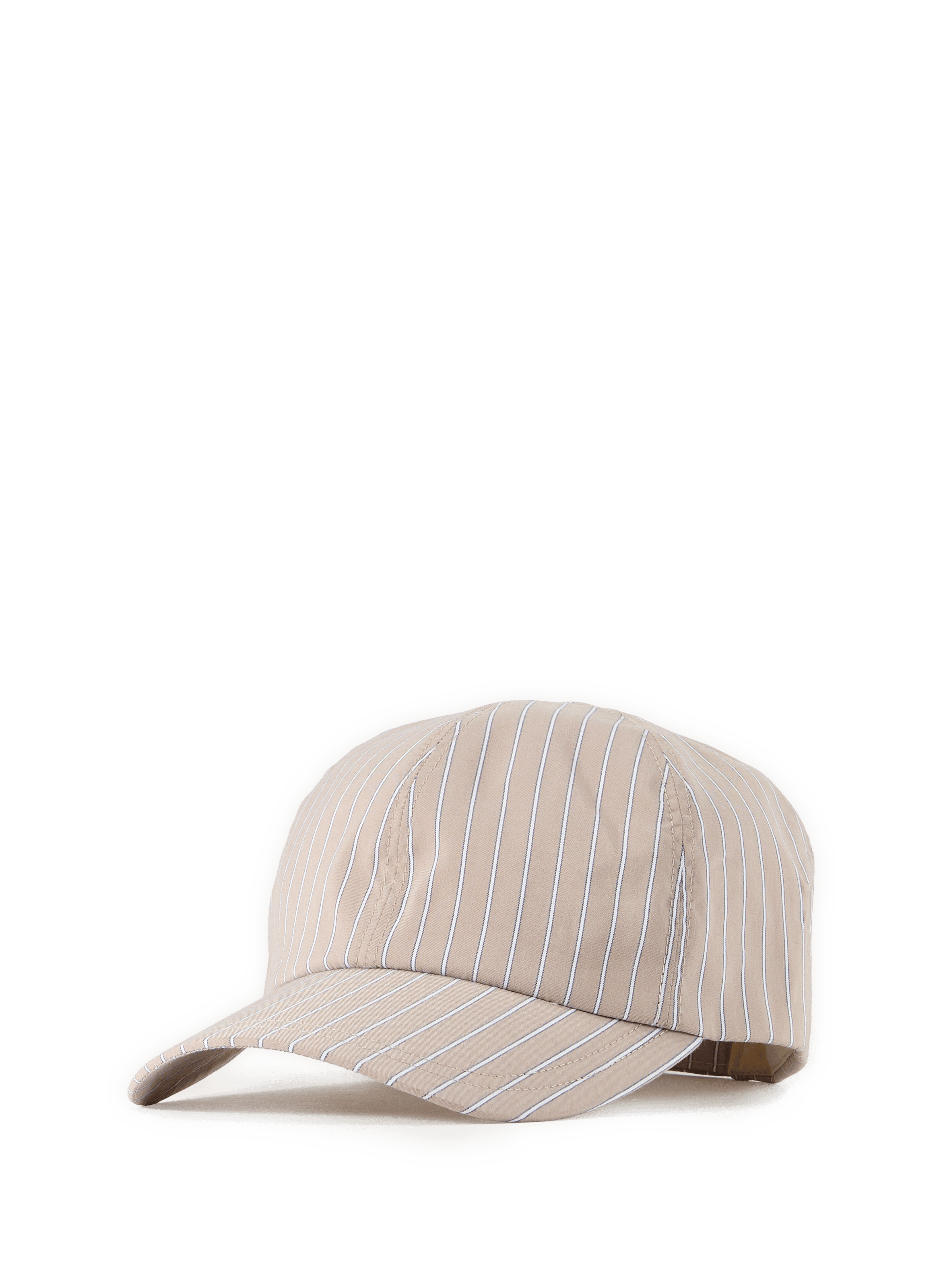 Casquette en coton rayé SAISON 1865 Beige