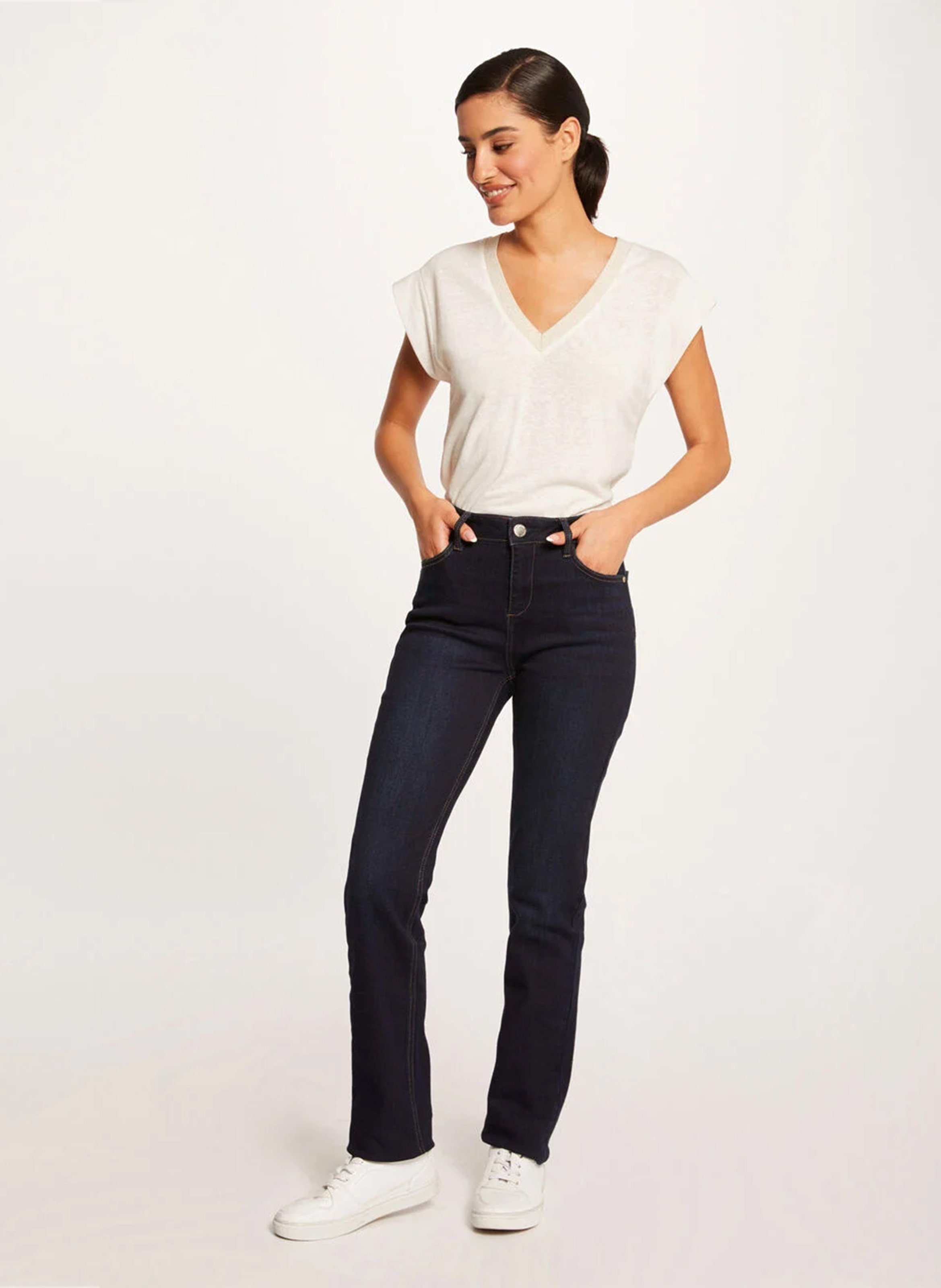 Flared Jeans aus Baumwolle MORGAN Blau