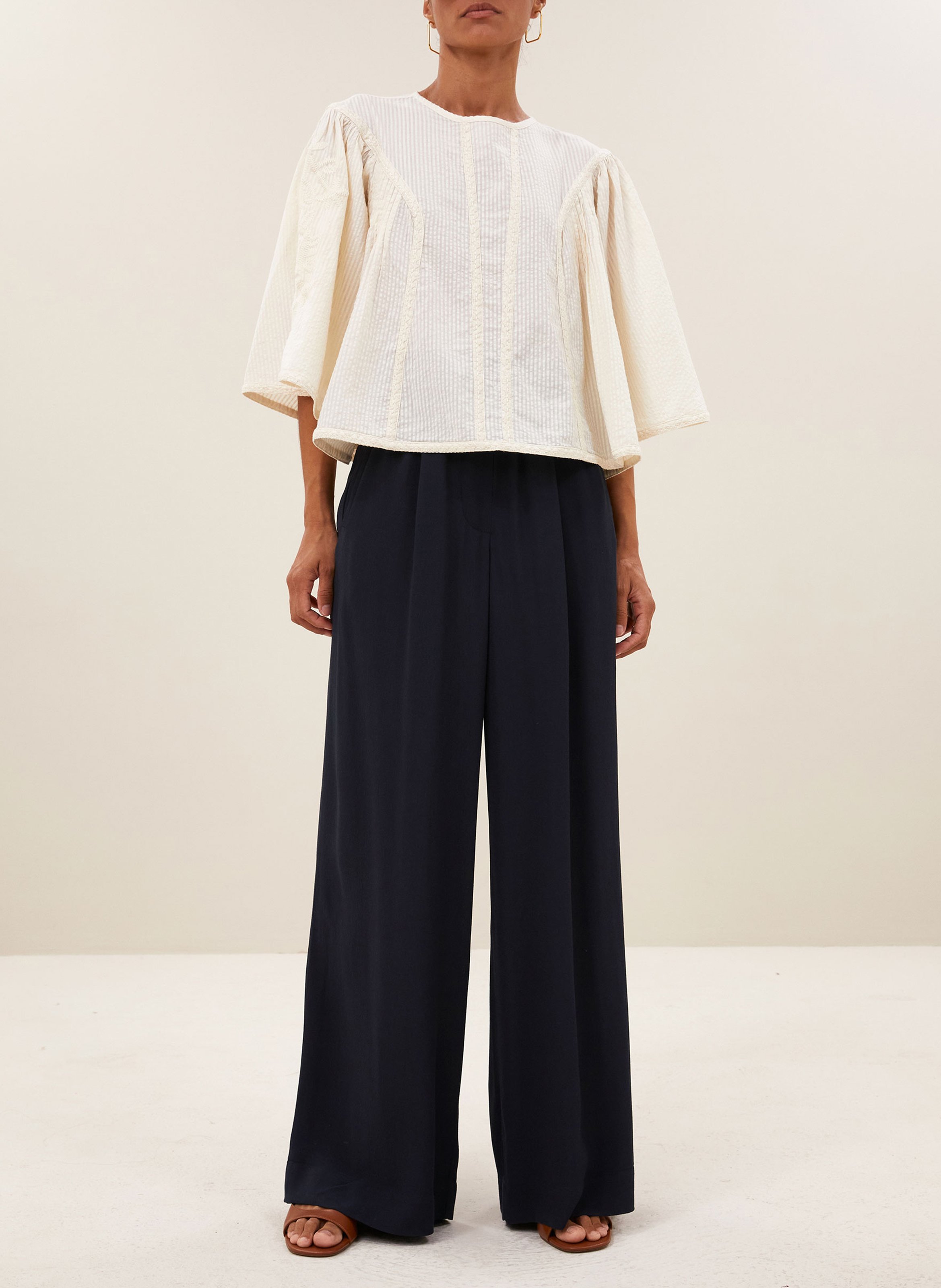 Straight printed cotton shirt BY BAR White