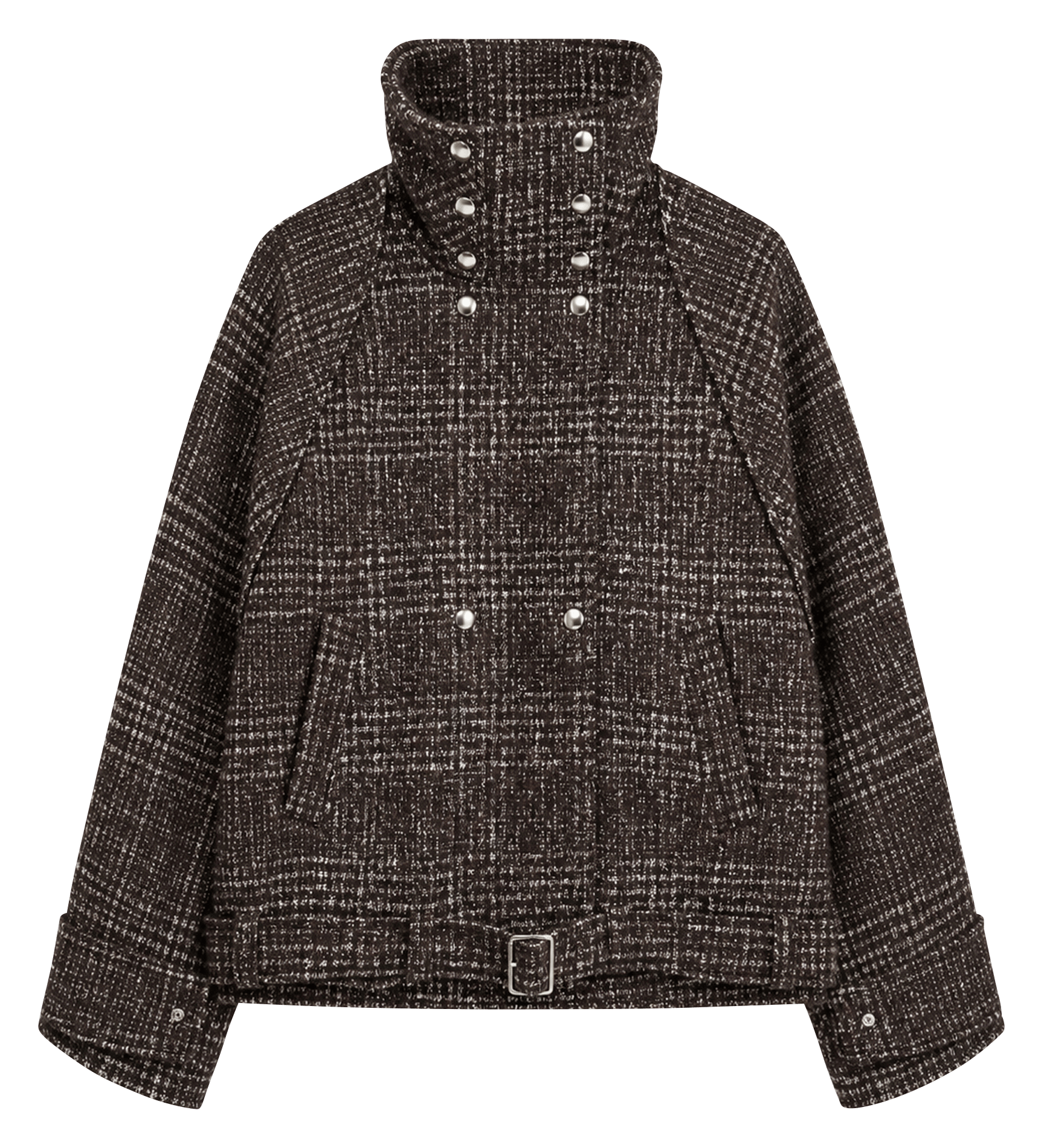 Veste ample boutonnée avec imprimé IRO Marron