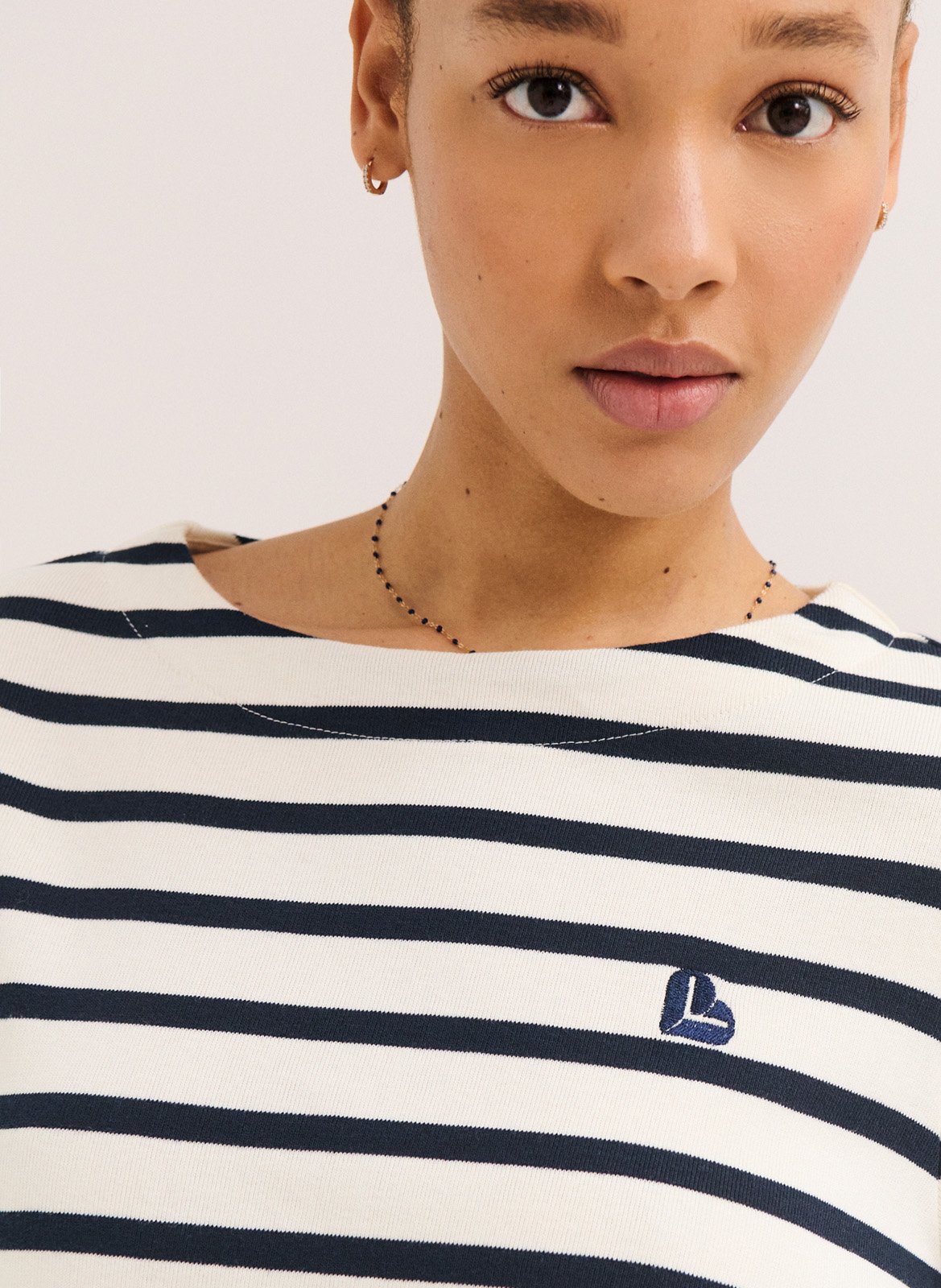 Regular-fit, katoenen T-shirt met ronde hals PABLO Blauw