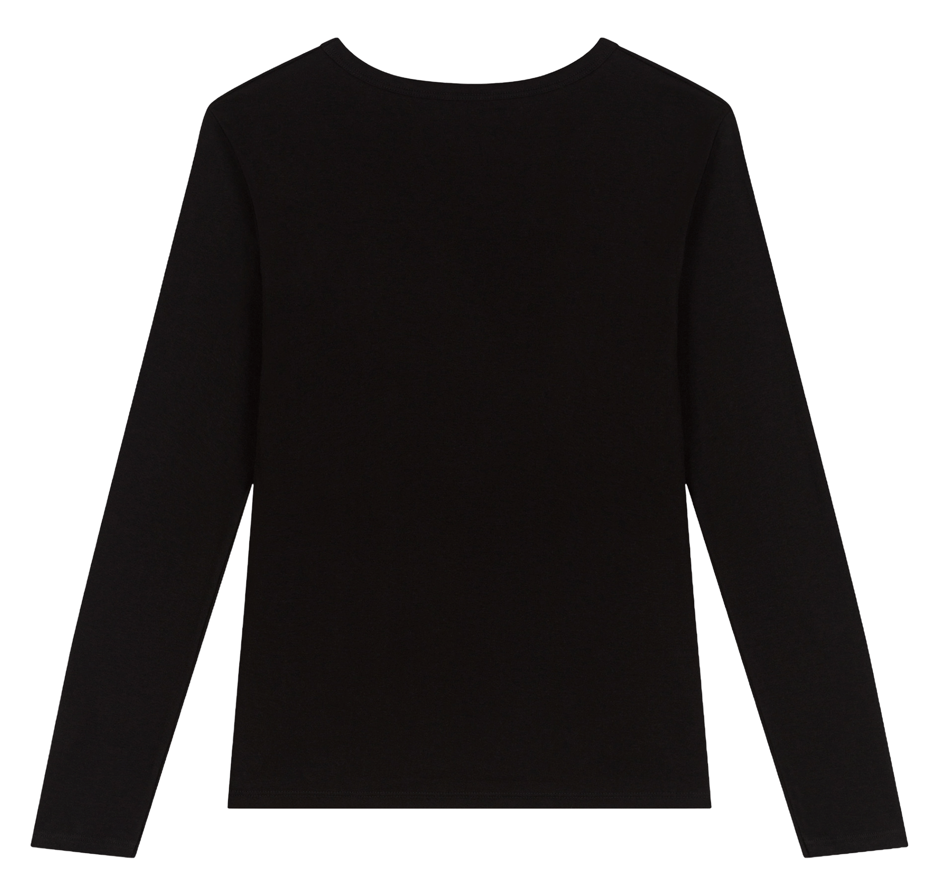 Round-neck cotton T-shirt PETIT BATEAU Black
