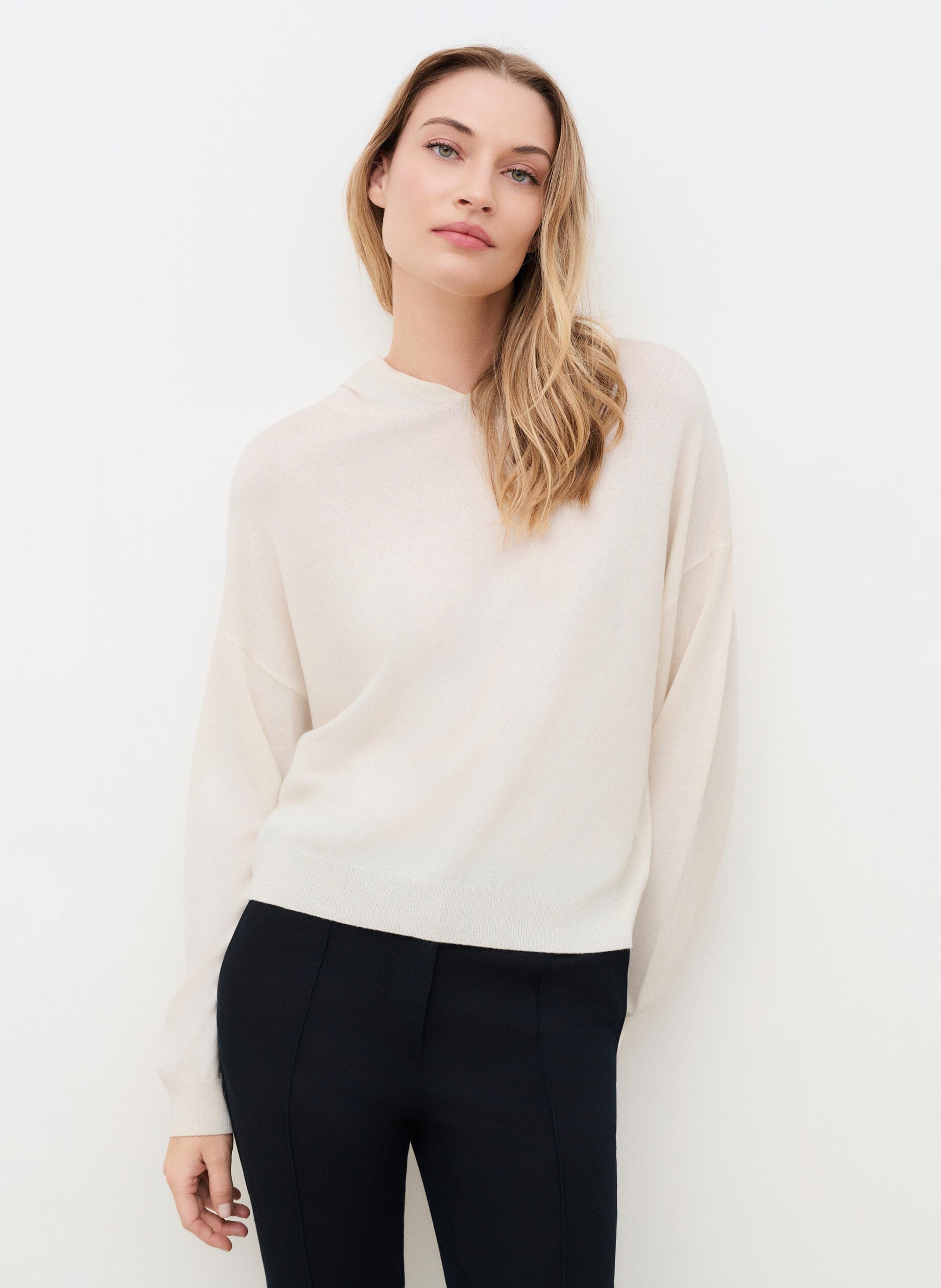 Gerader Kapuzenpullover CAROLL Beige