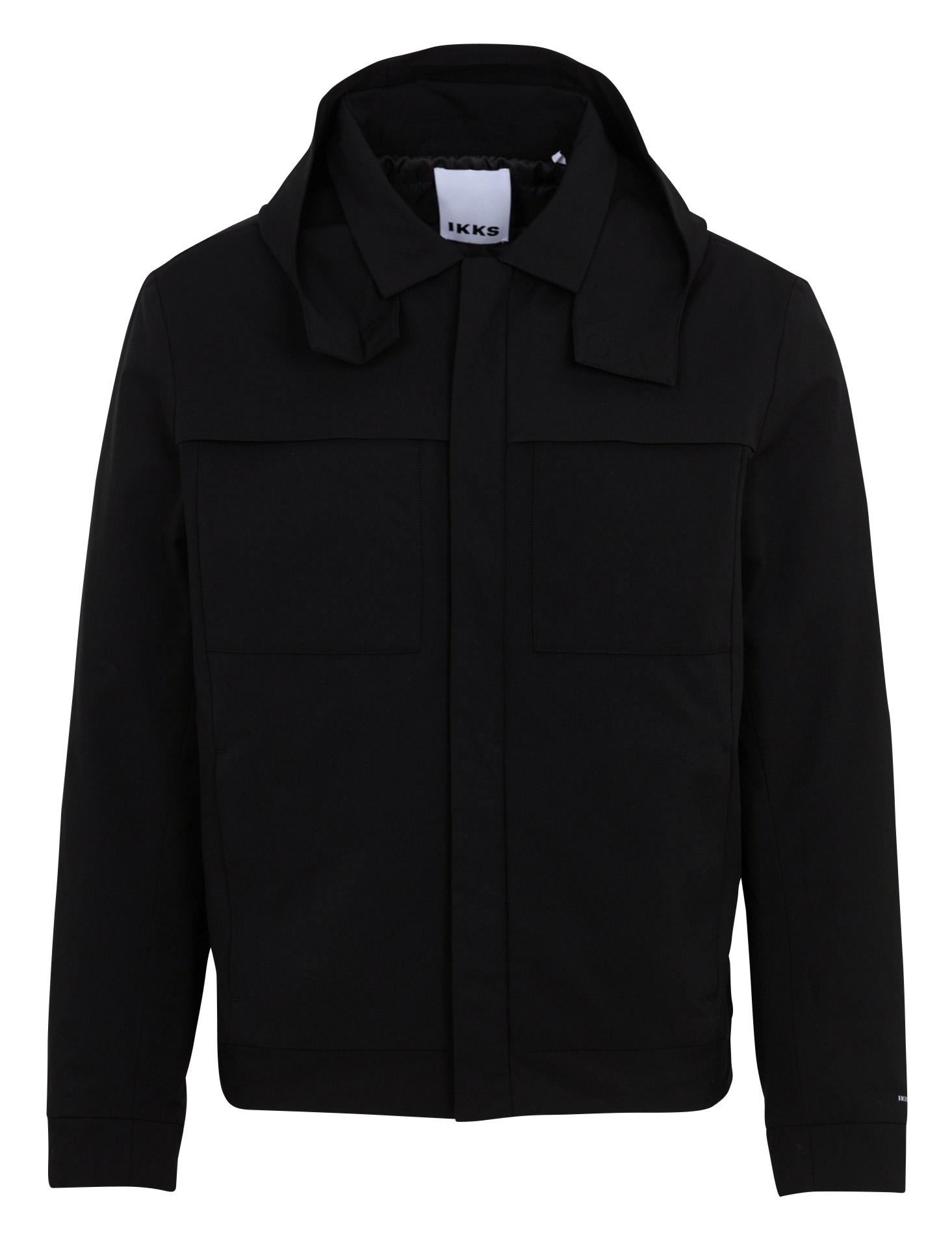 Wasserdichte Jacke mit abnehmbarer Kapuze IKKS Schwarz
