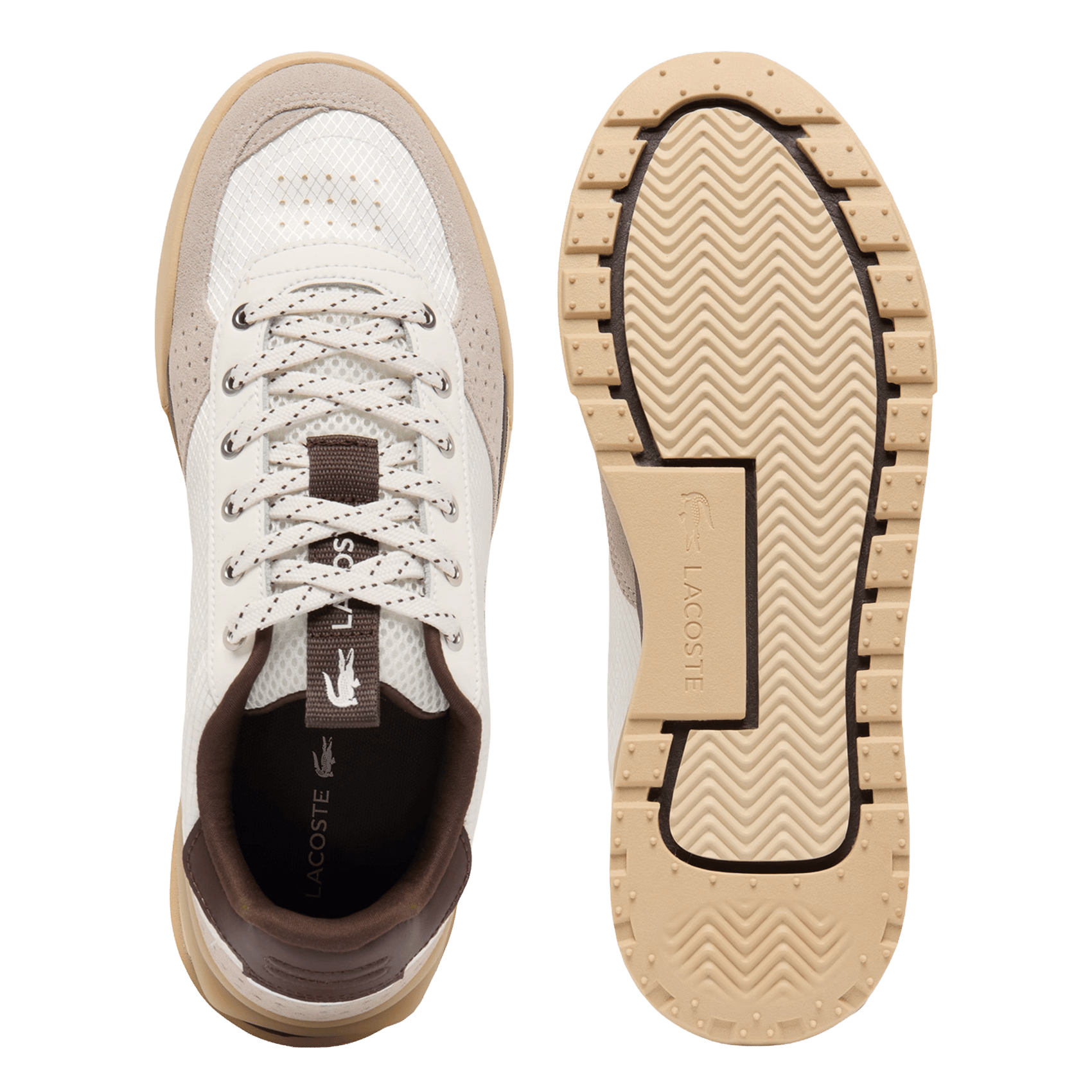 Baskets basses en cuir LACOSTE Blanc