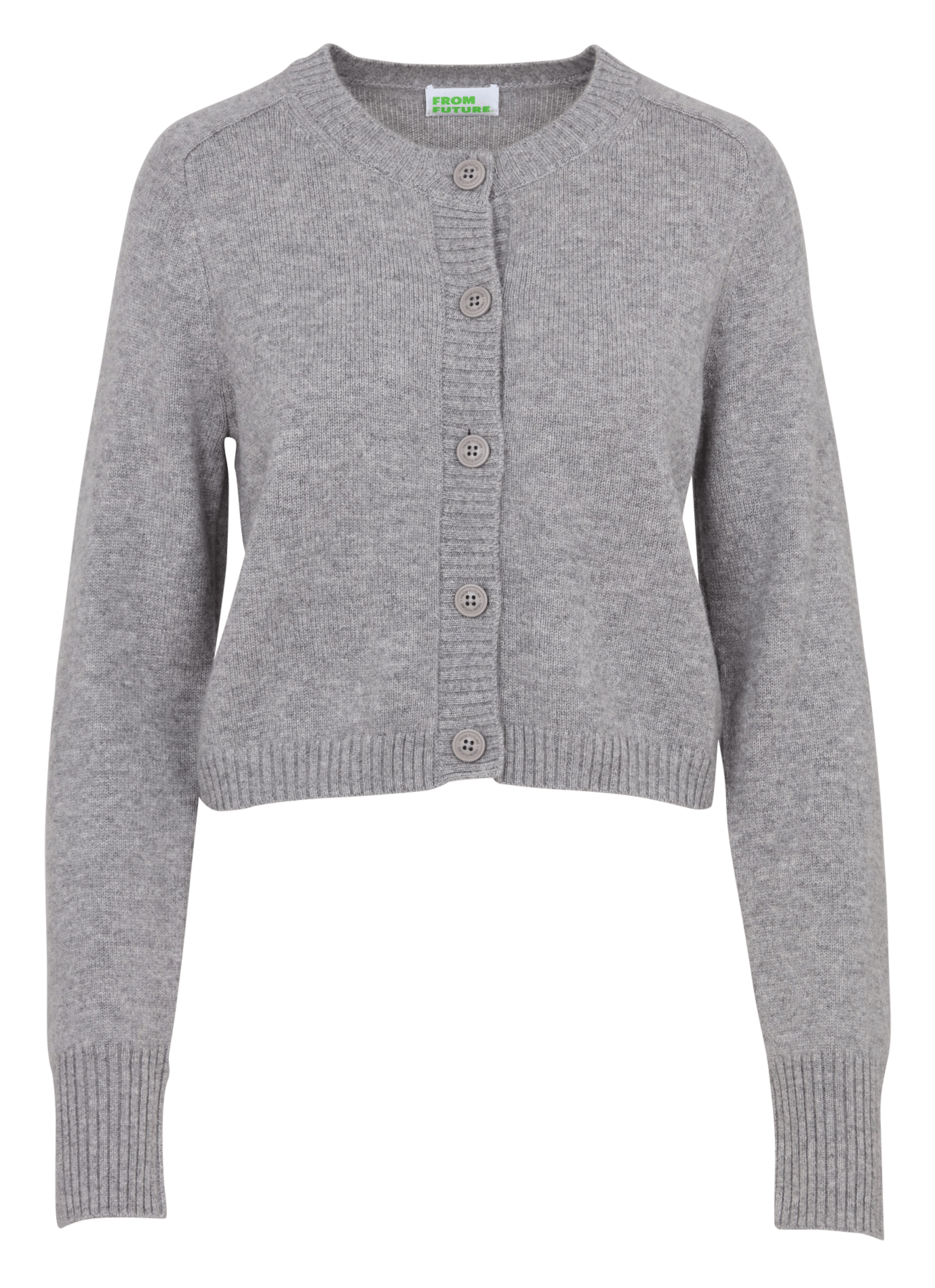 Runder gerader Kaschmir-Strickpullover FROM FUTURE