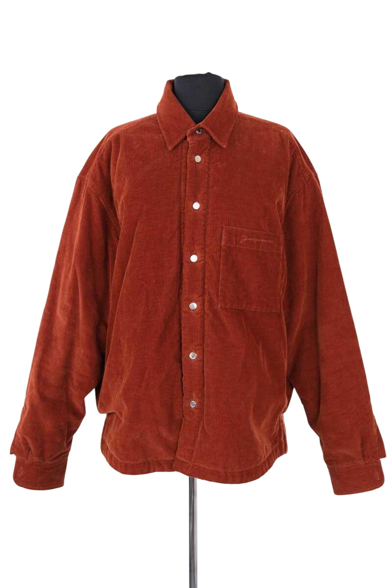 Regular-fit organic cotton jacket with sherpa collar JACQUEMUS- Seconde Main Brown