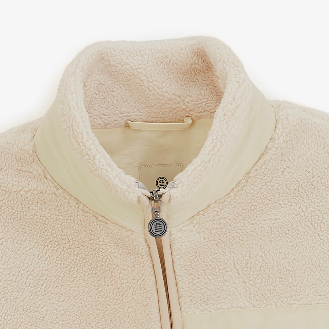 Ivory white Toronto sherpa fleece jacket SBPLAY SERGE BLANCO White