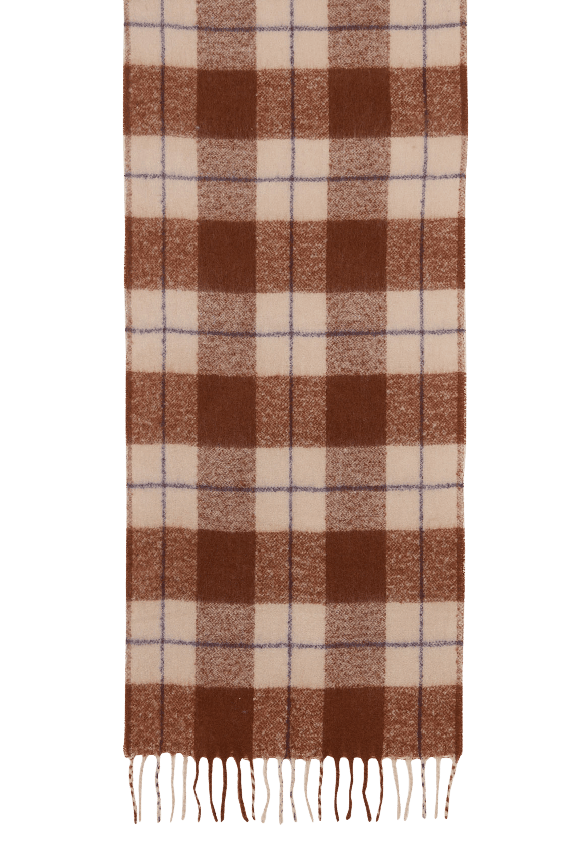 Geruite sjaal MAISON 123 Beige