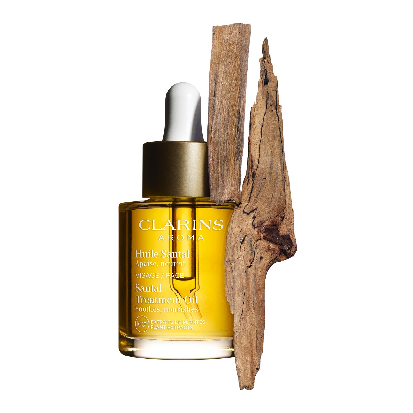 Huile Santal Apaise, nourrit  100% Extraits de Plantes CLARINS No color