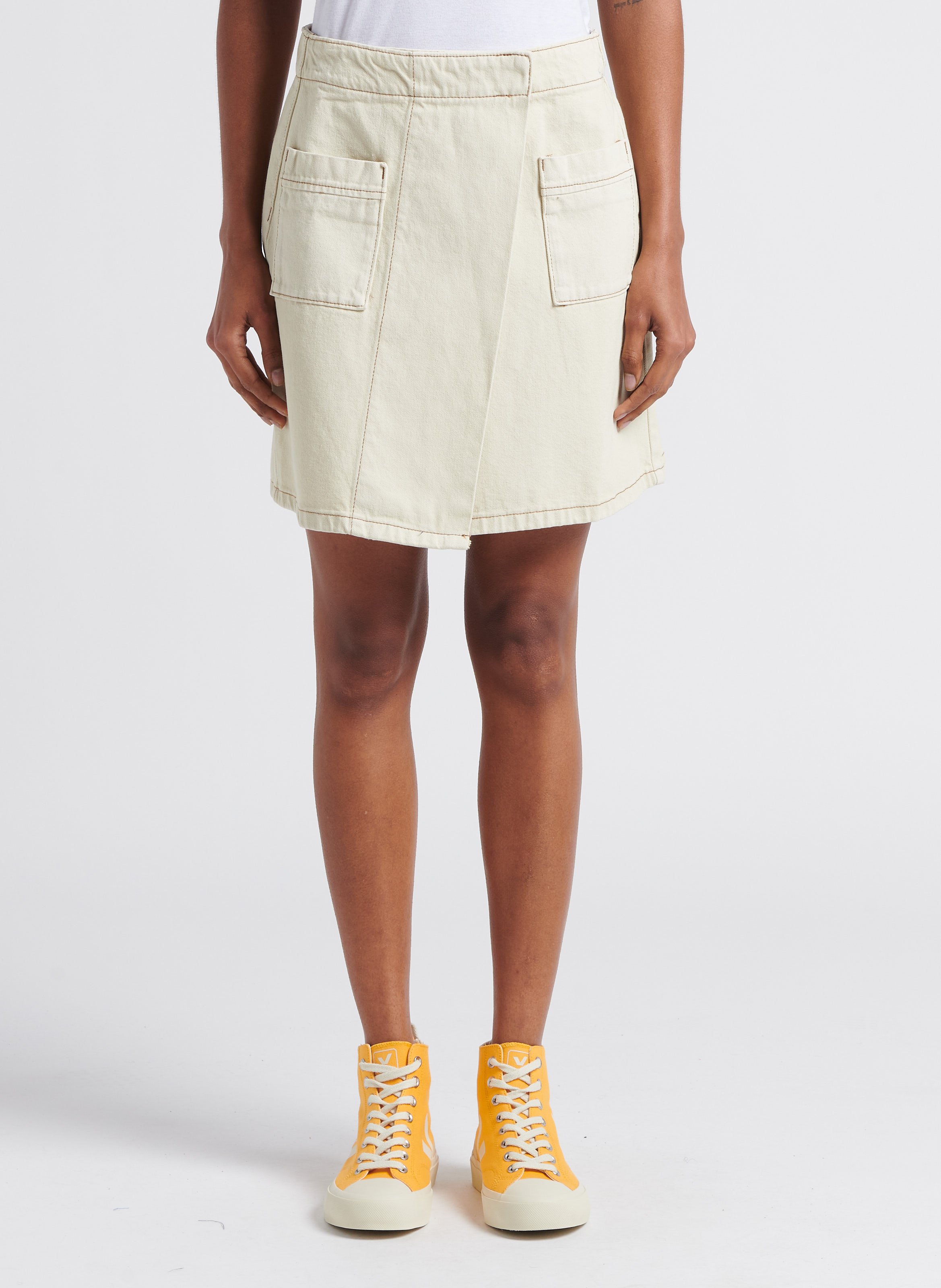 Korte, katoenen A-lijnrok VILA