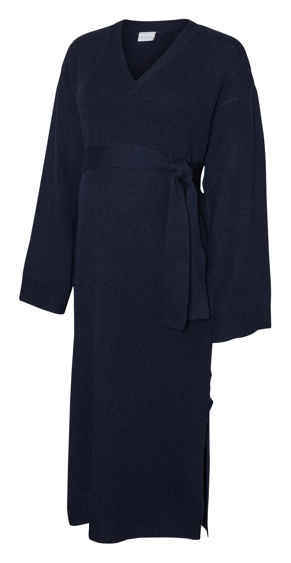 Robe de grossesse col V en maille  MAMALICIOUS Bleu
