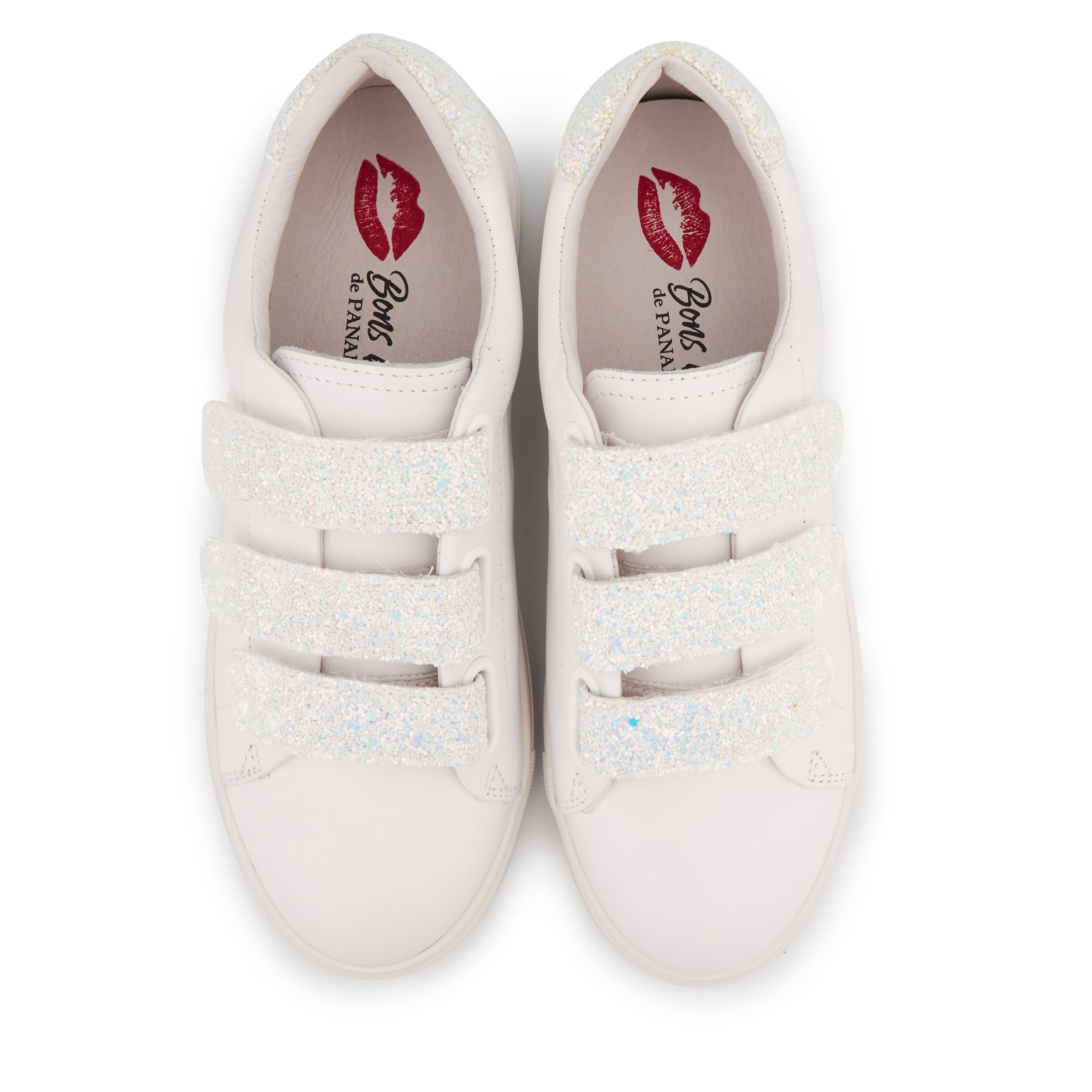 Leather sneakers BONS BAISERS PARIS White