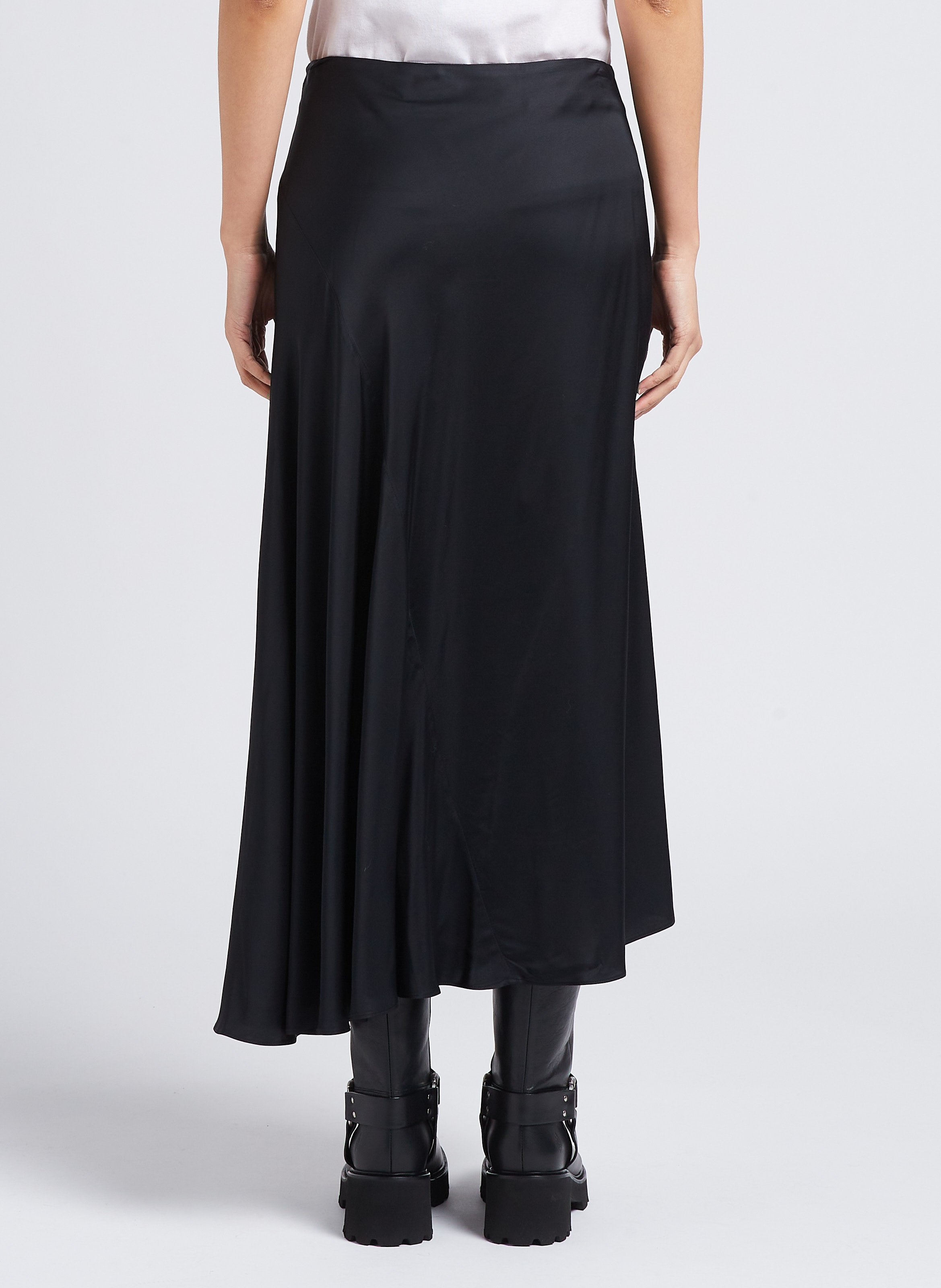 Jupe midi portefeuille SAMSOE SAMSOE Noir