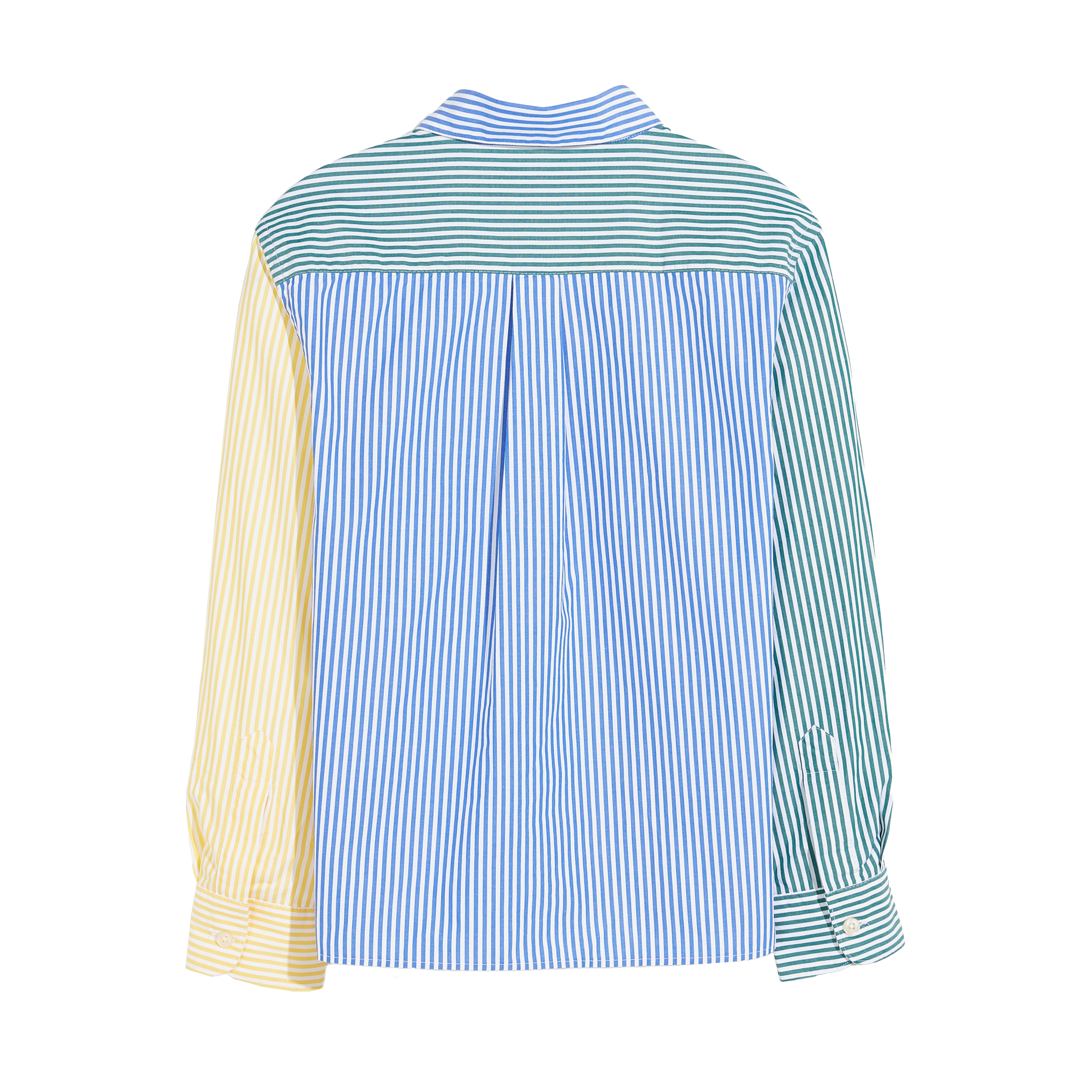 Striped straight-cut cotton shirt BELLEROSE Grey