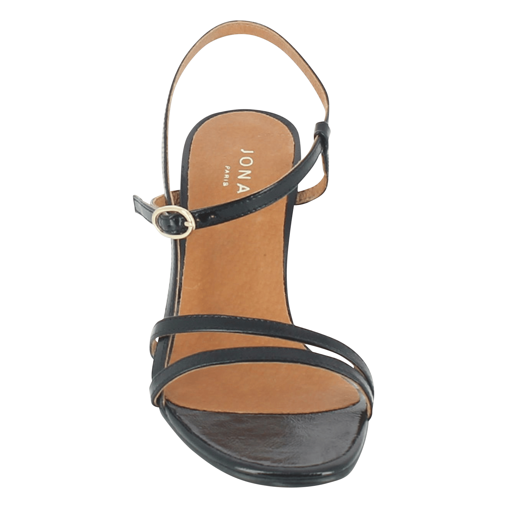 Sandales à talons et brides en cuir JONAK Noir