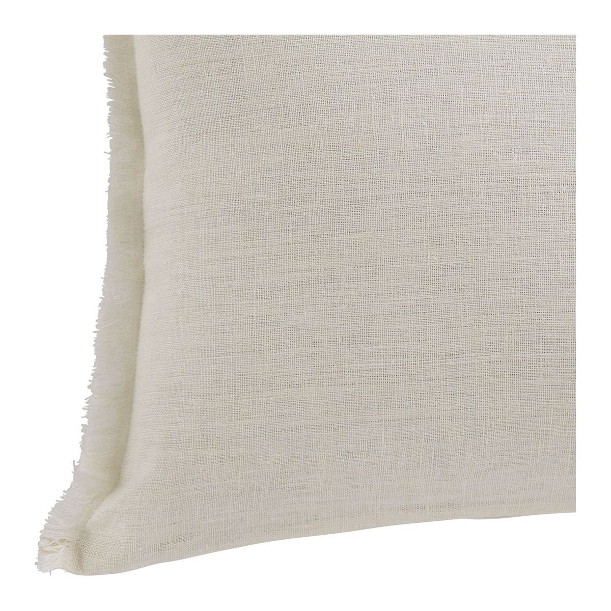 Chloé washed linen cushion cover - Celadon - 50 x 50 cm BLANC D'IVOIRE White