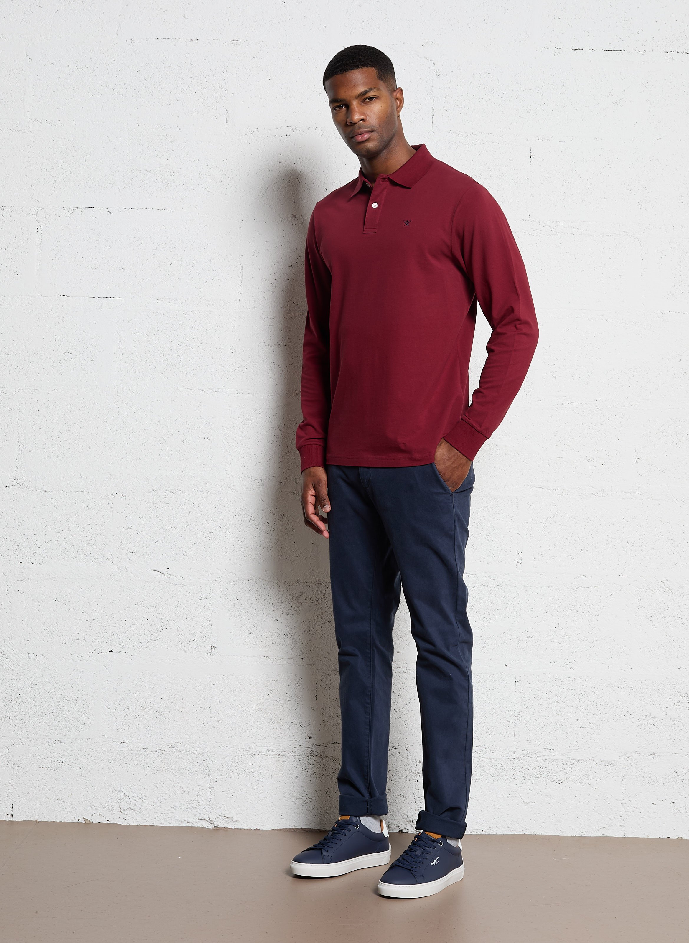 Hose aus Baumwoll-Mix, Slim Fit GANT Blau