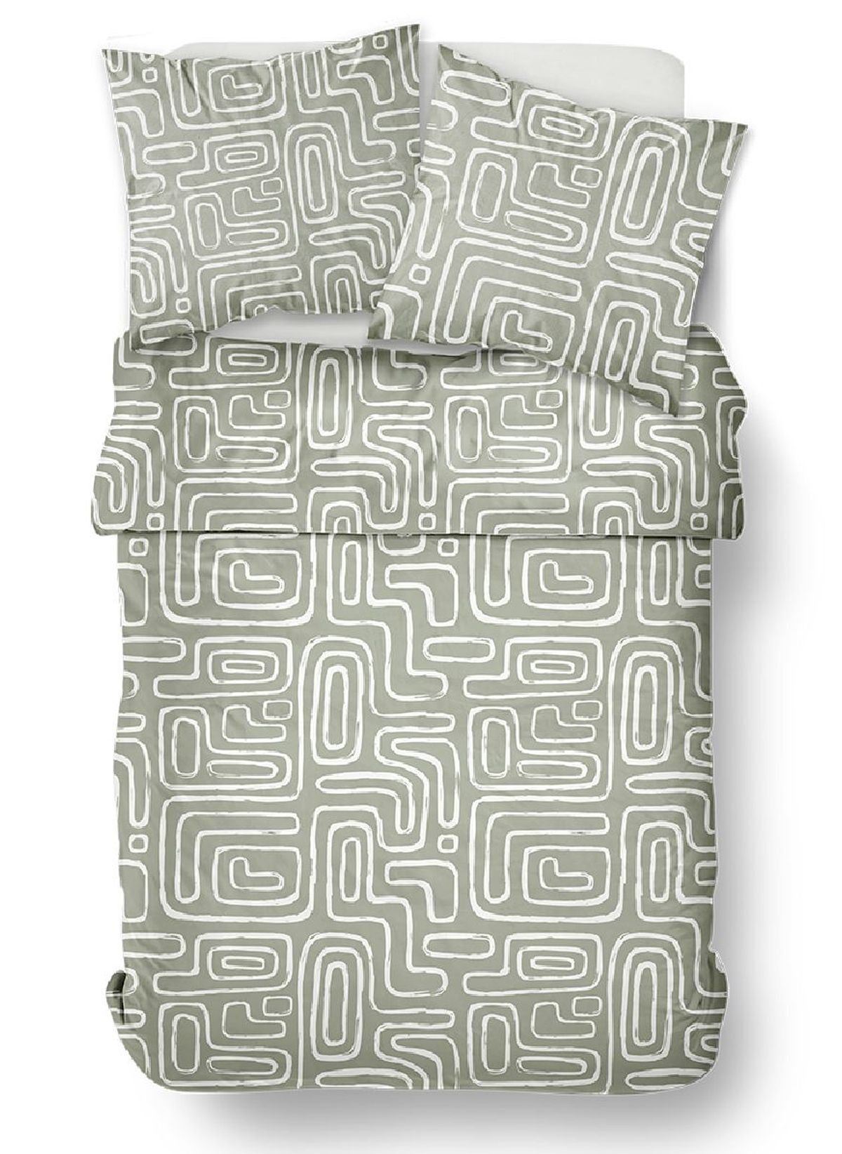 Cotton bedding set TODAY LINGE DE MAISON Green