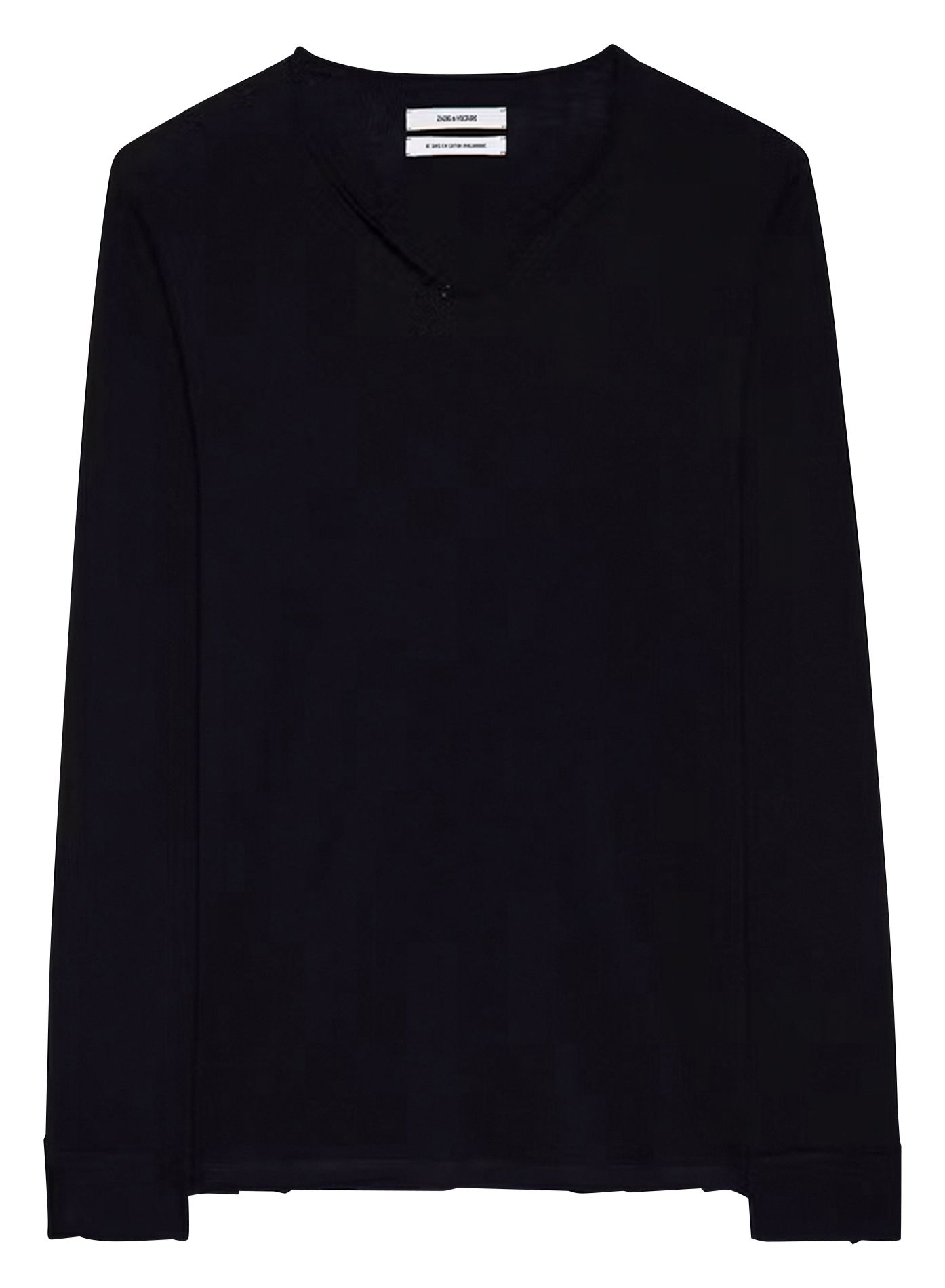 Tes-shirt droit en coton bio ZADIG&amp;VOLTAIRE Noir