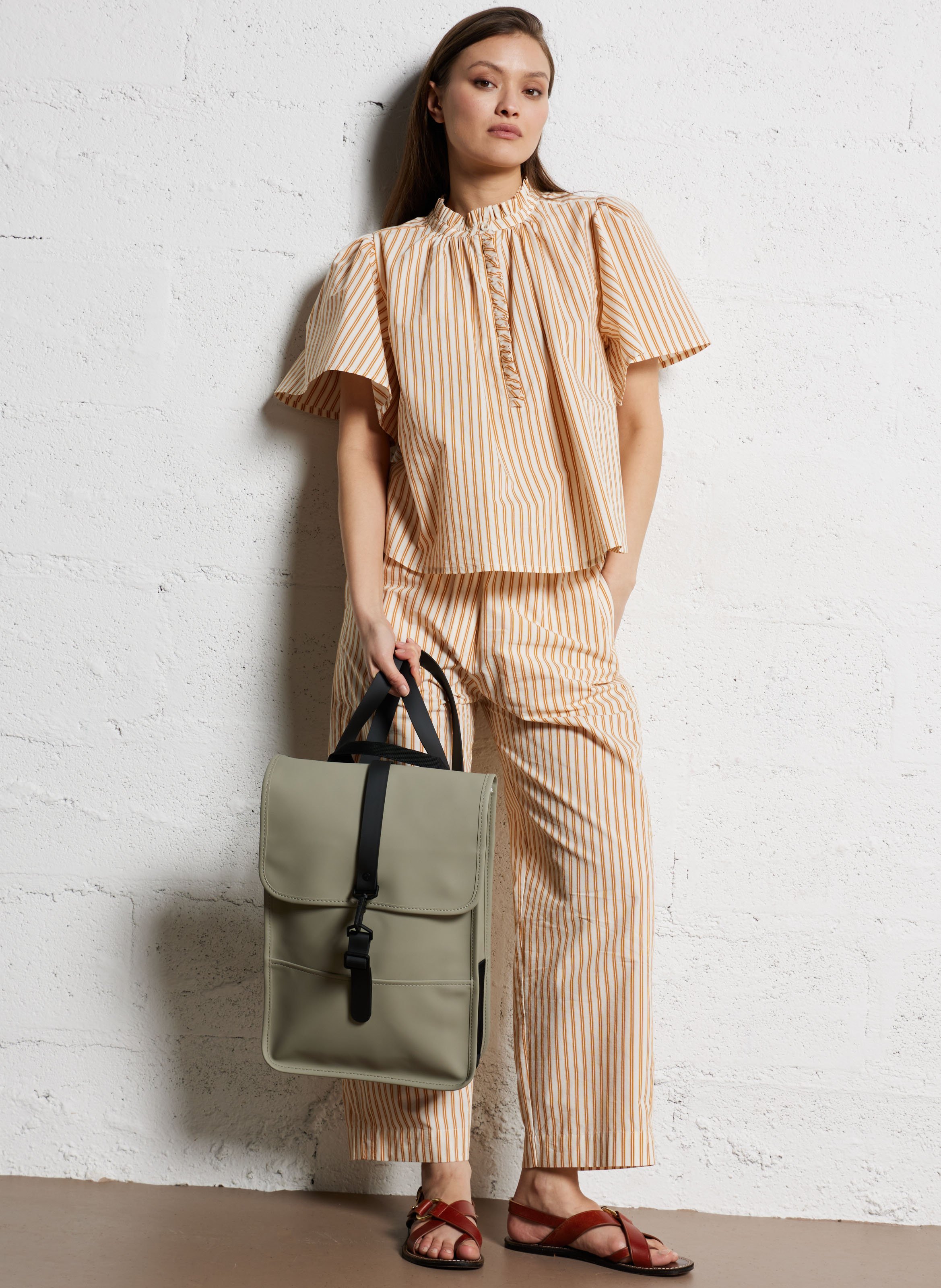 Waterproof backpack RAINS Green