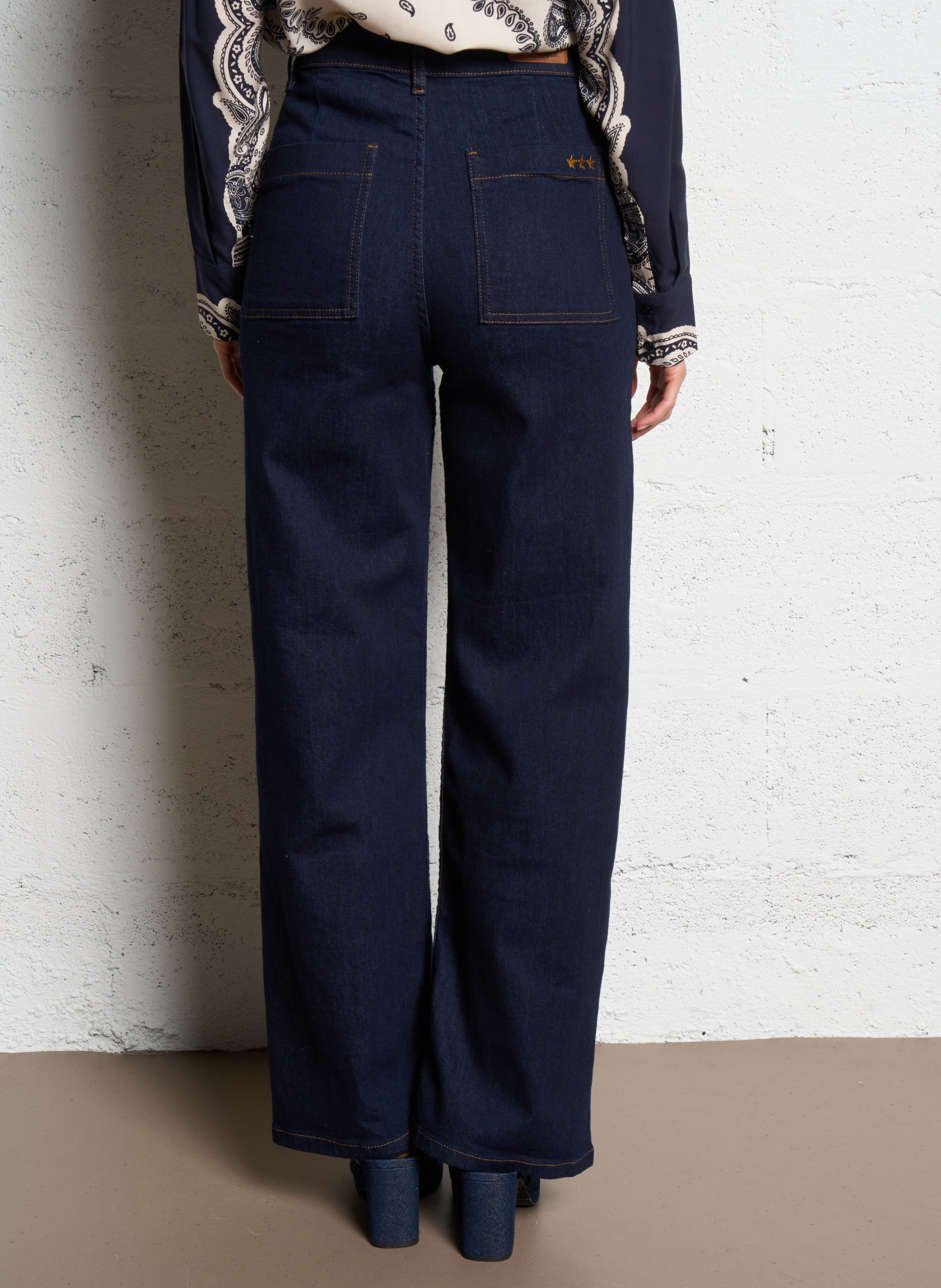 Jean large en coton mélangé SUD EXPRESS Bleu