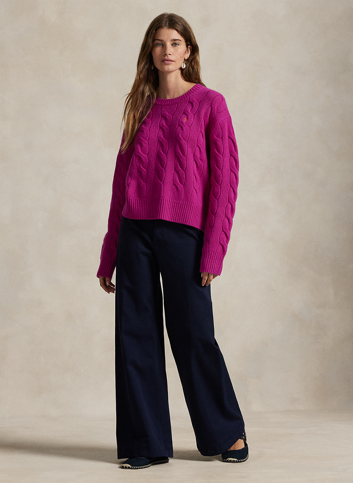 Alpaca wool sweater POLO RALPH LAUREN Pink