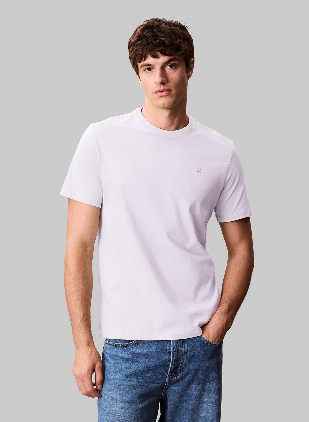 Tee-shirt droit en coton CALVIN KLEIN