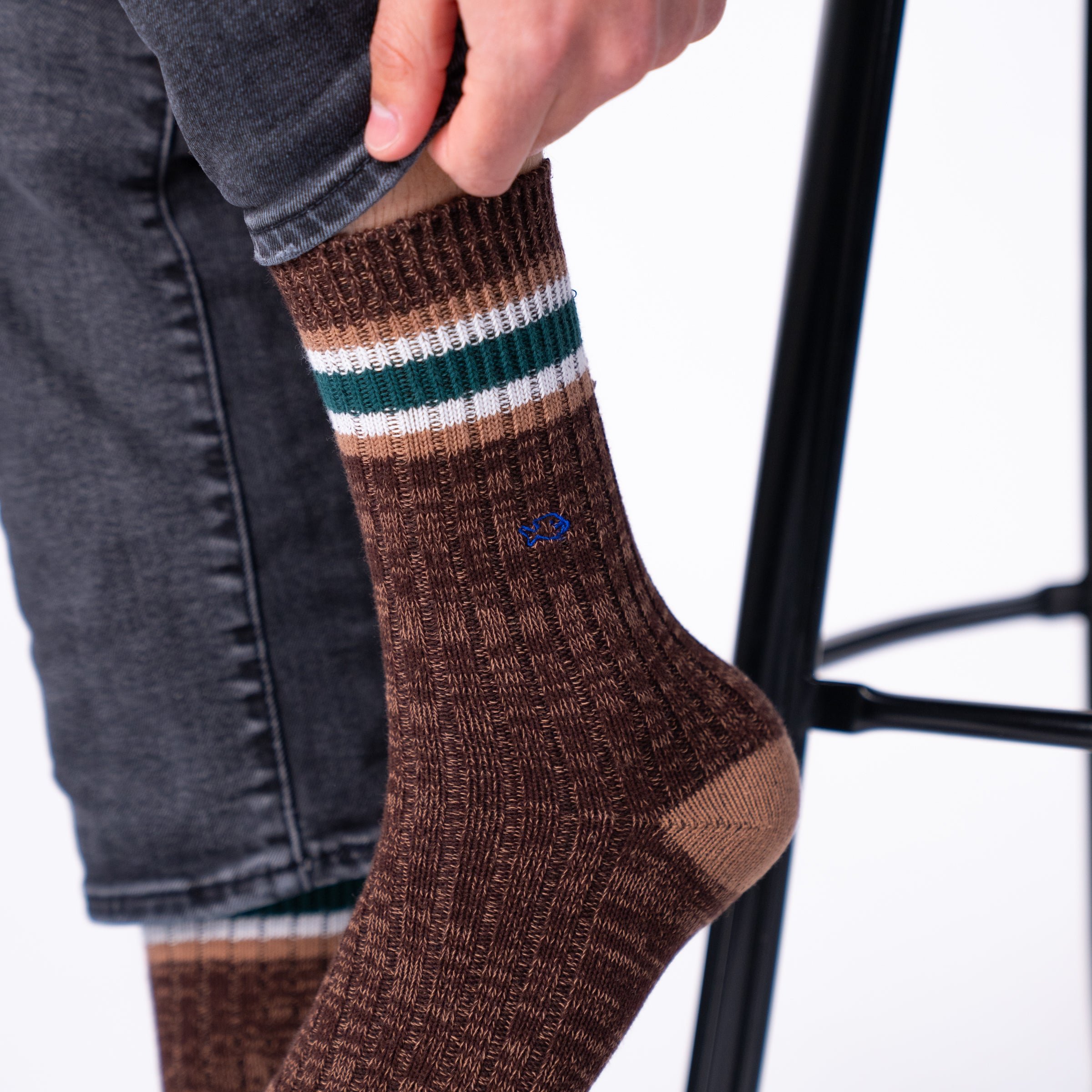 Thick cotton club socks BILLYBELT Brown