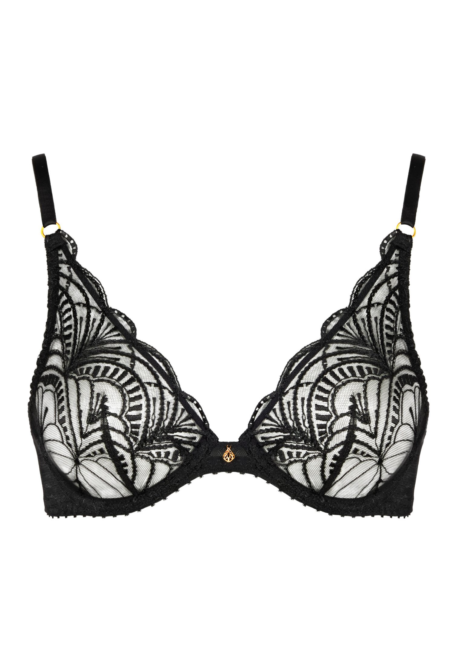 Architecture underwired triangle bra AUBADE Black