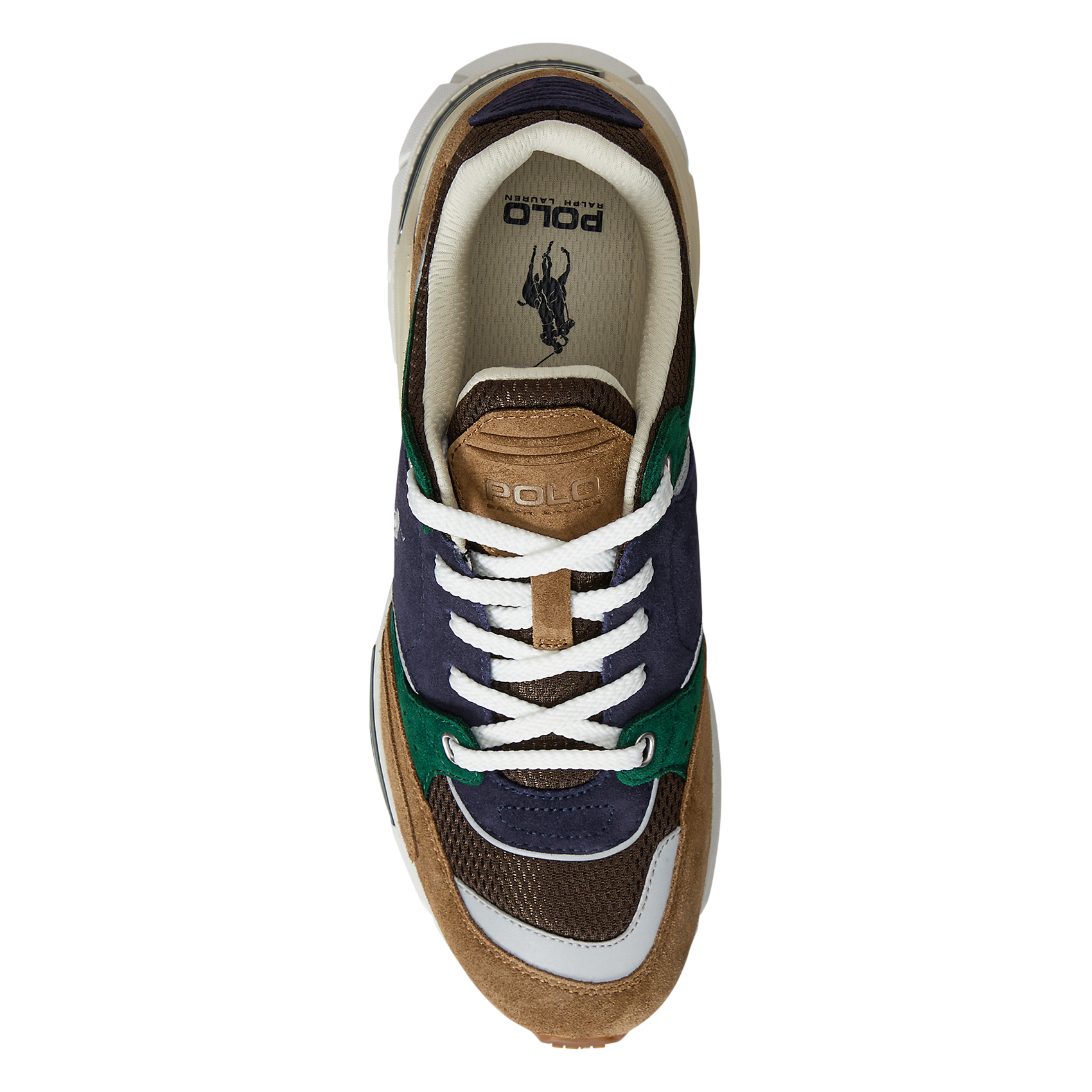 Dual-material sneakers POLO RALPH LAUREN Multicolored