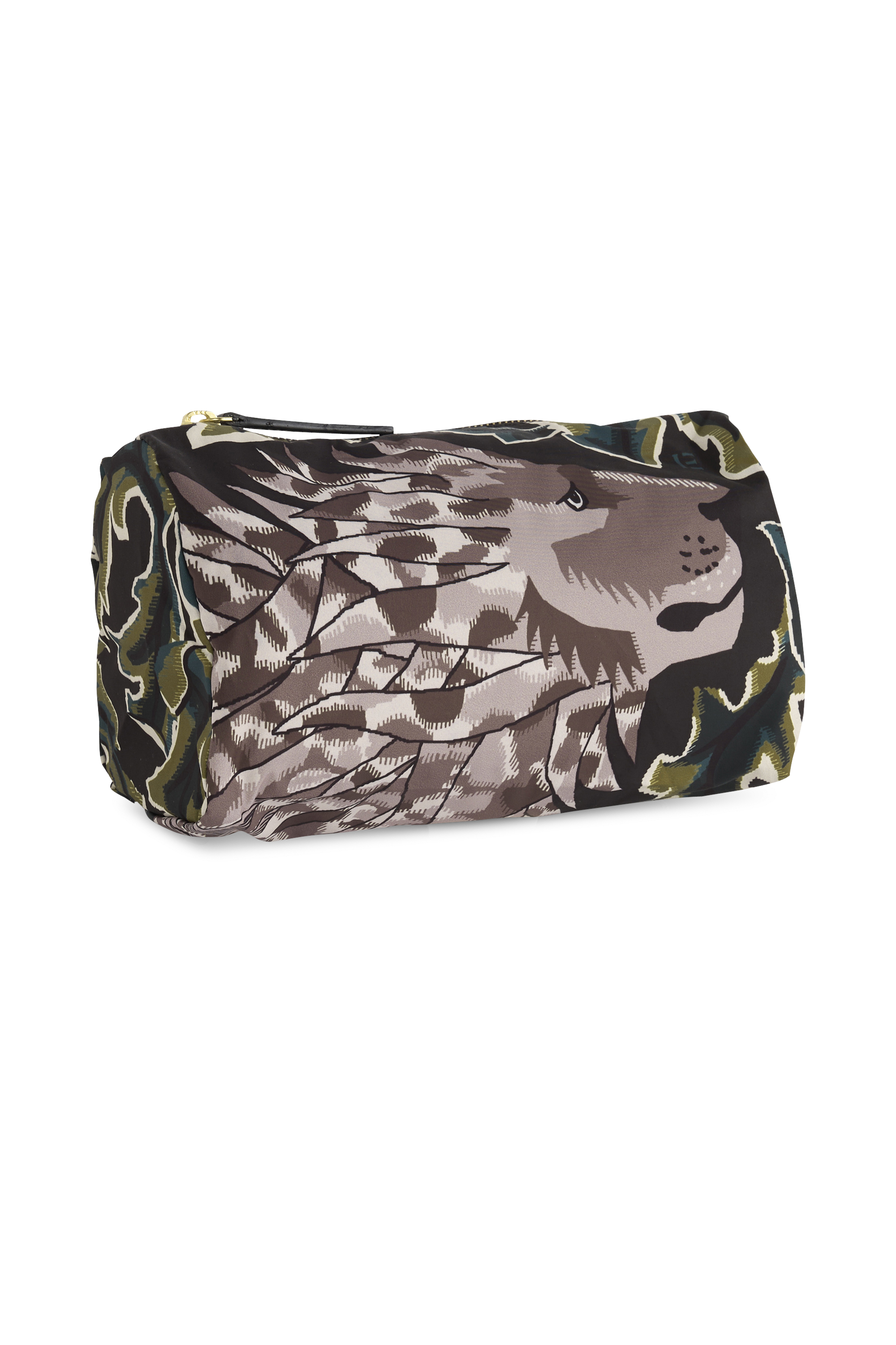 Clutch mit Print INOUI EDITIONS Khaki