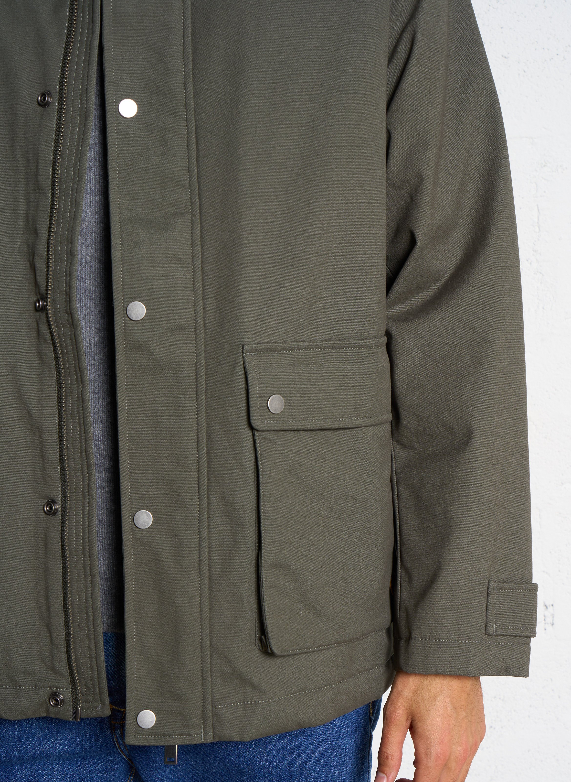 Manteau col classique en coton ARMOR LUX Kaki