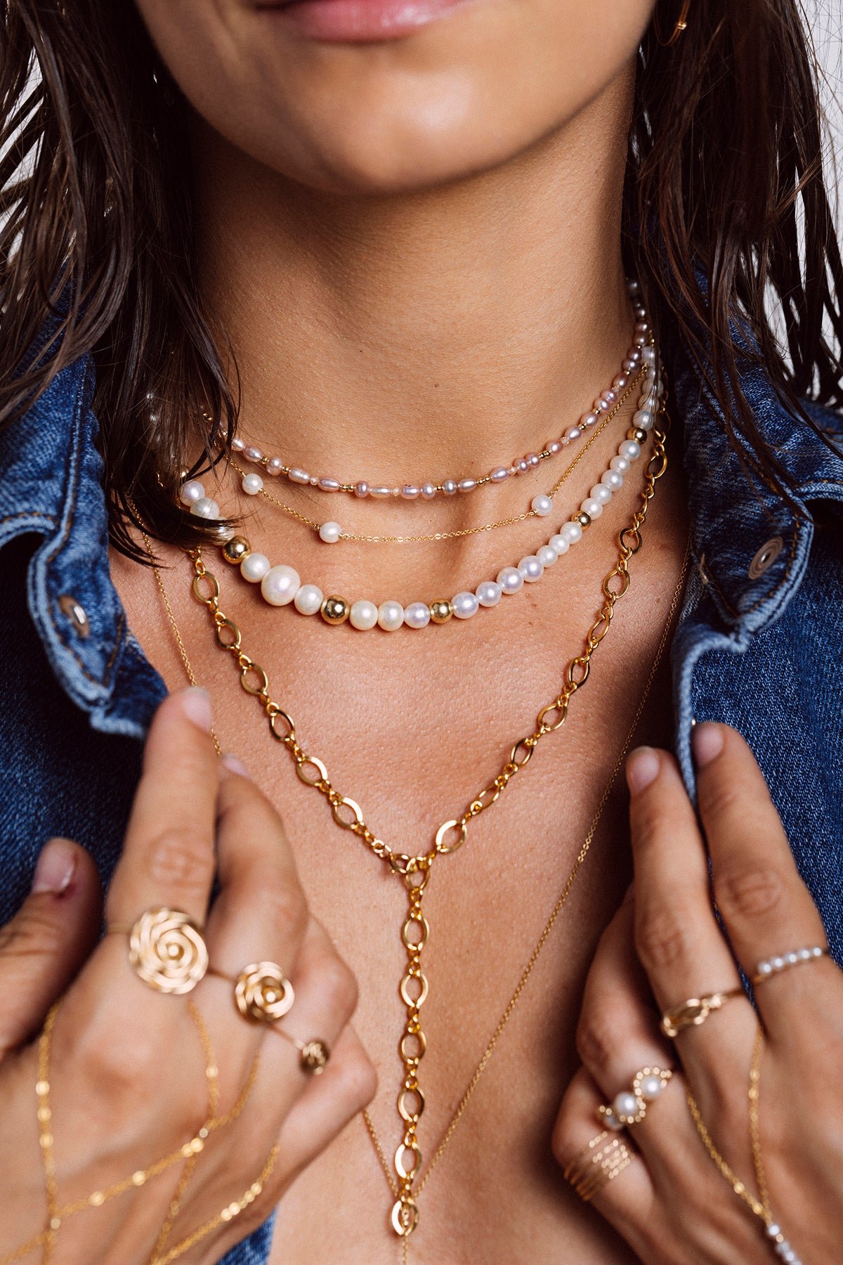 June necklace YAY Golden