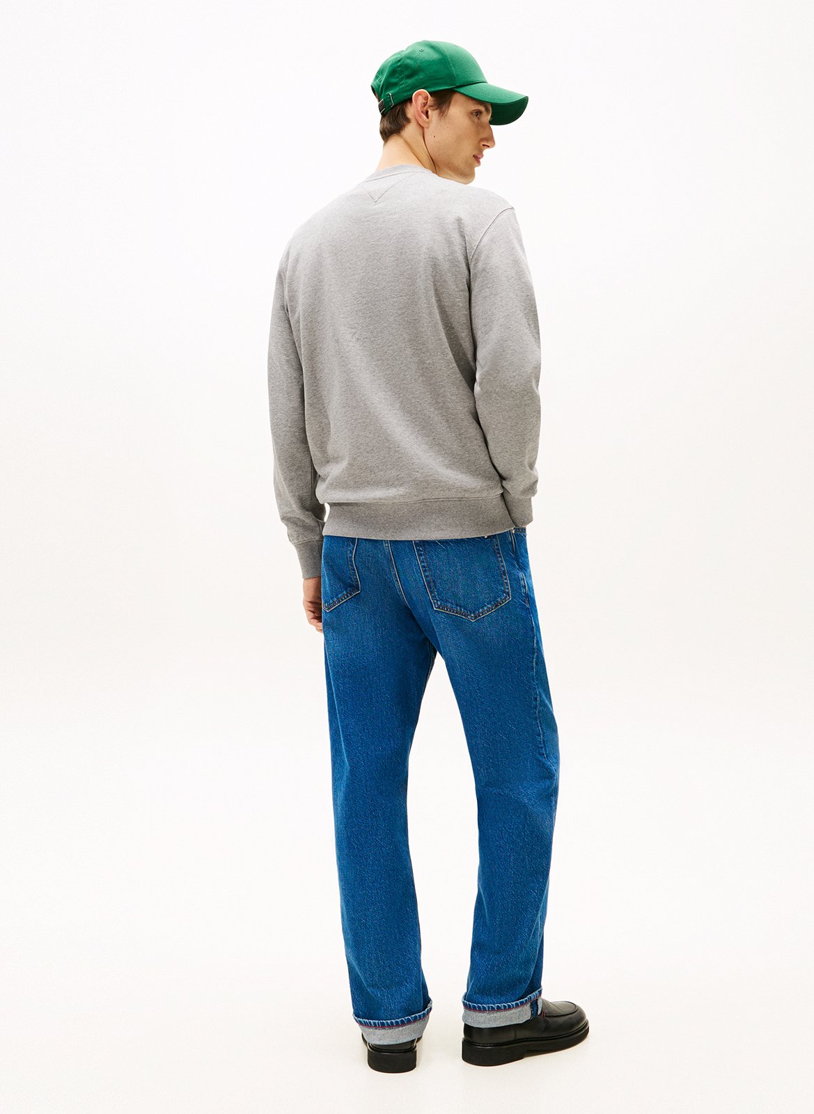 Oversize-Sweatshirt aus Baumwolle mit Rundhalsausschnitt TOMMY HILFIGER Grau